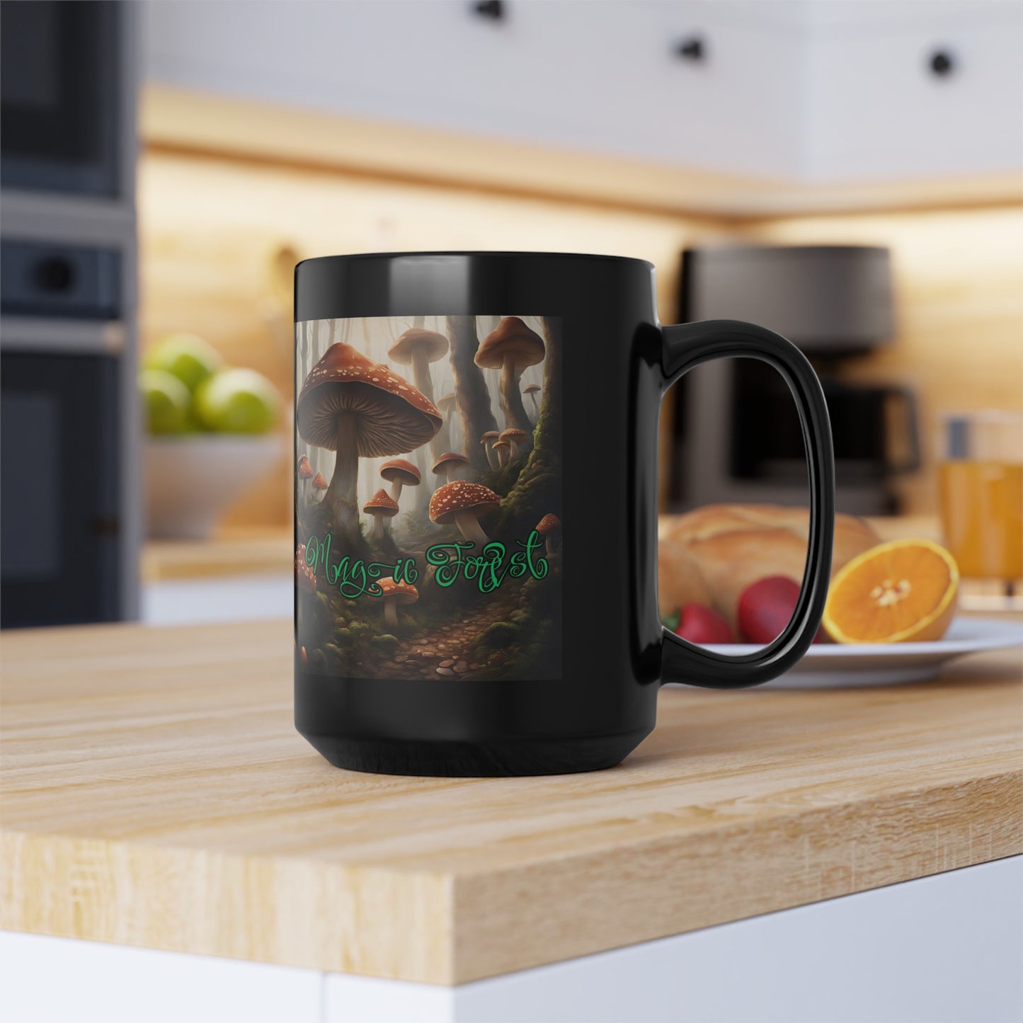 "Magic Forest" Black Mug (11oz, 15oz)