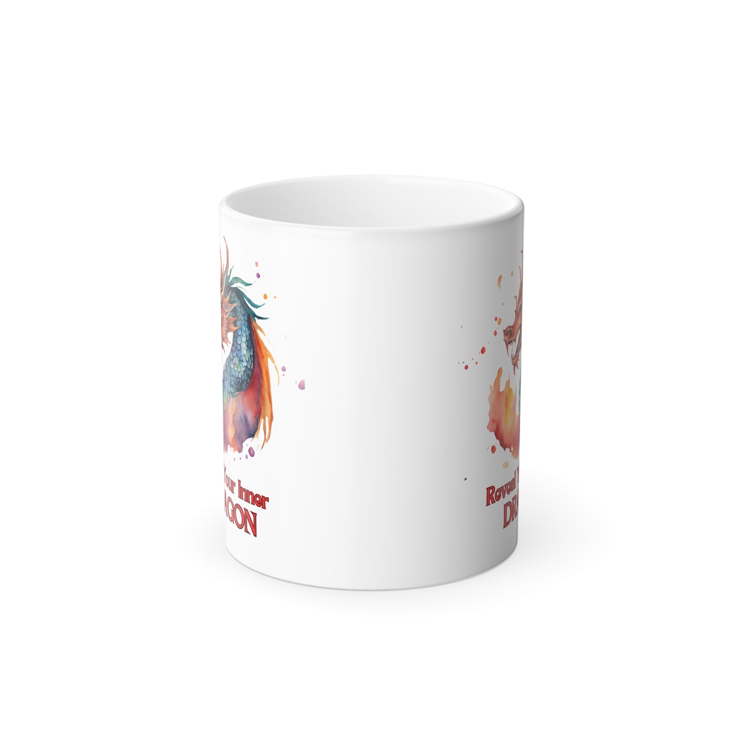 Fantasy Dragon, Magical Color Morphing 11 oz Ceramic Mug - For A Unique Gift Idea!