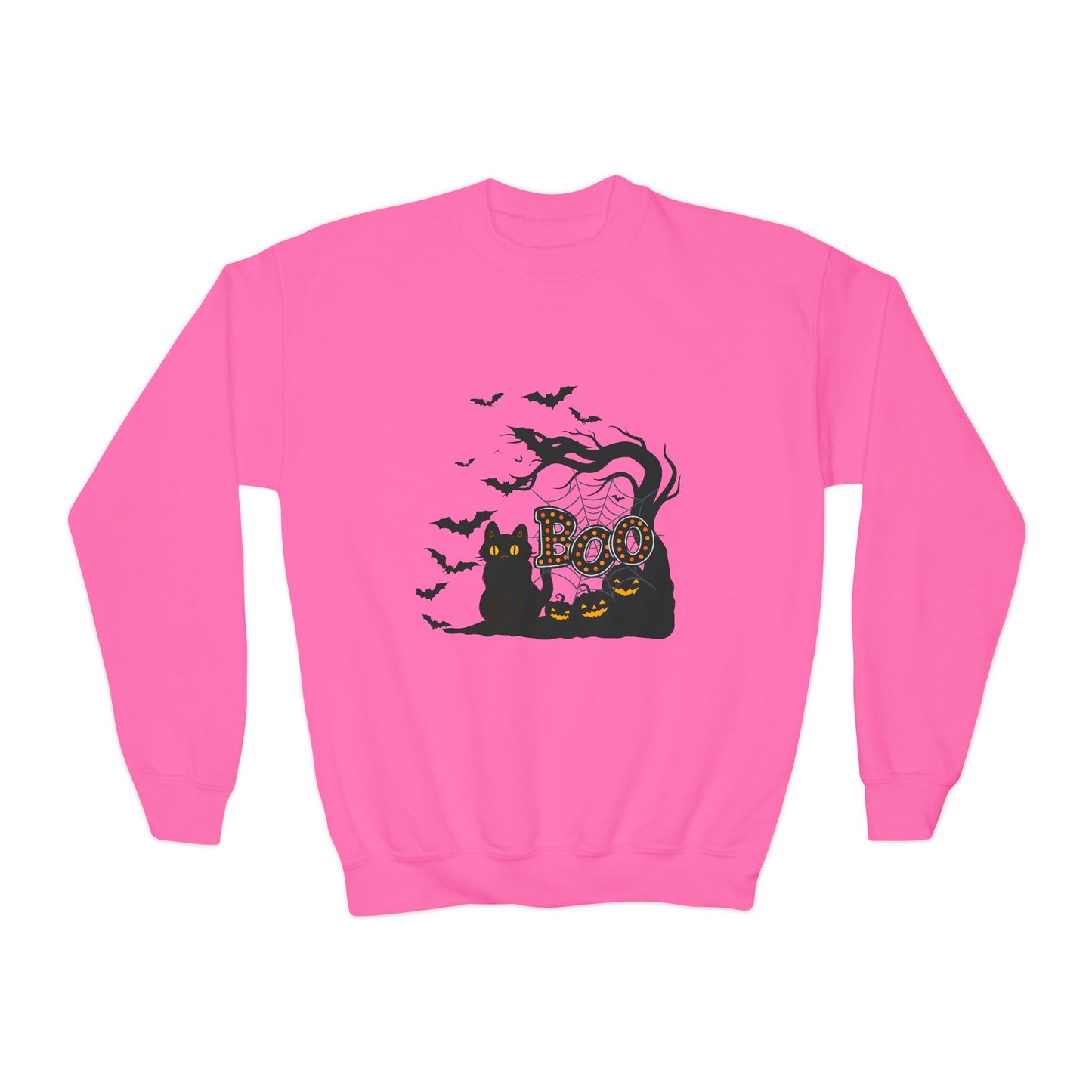 "Boo" Sweatshirt, Kids Halloween Sweatshirt
