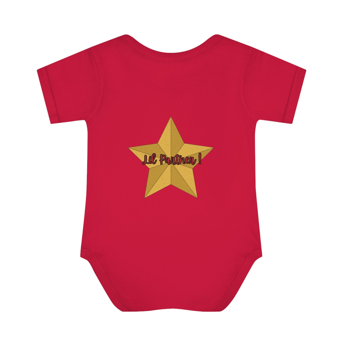 "Mary Christmas Lil Partner!" Infant Baby Rib Bodysuit