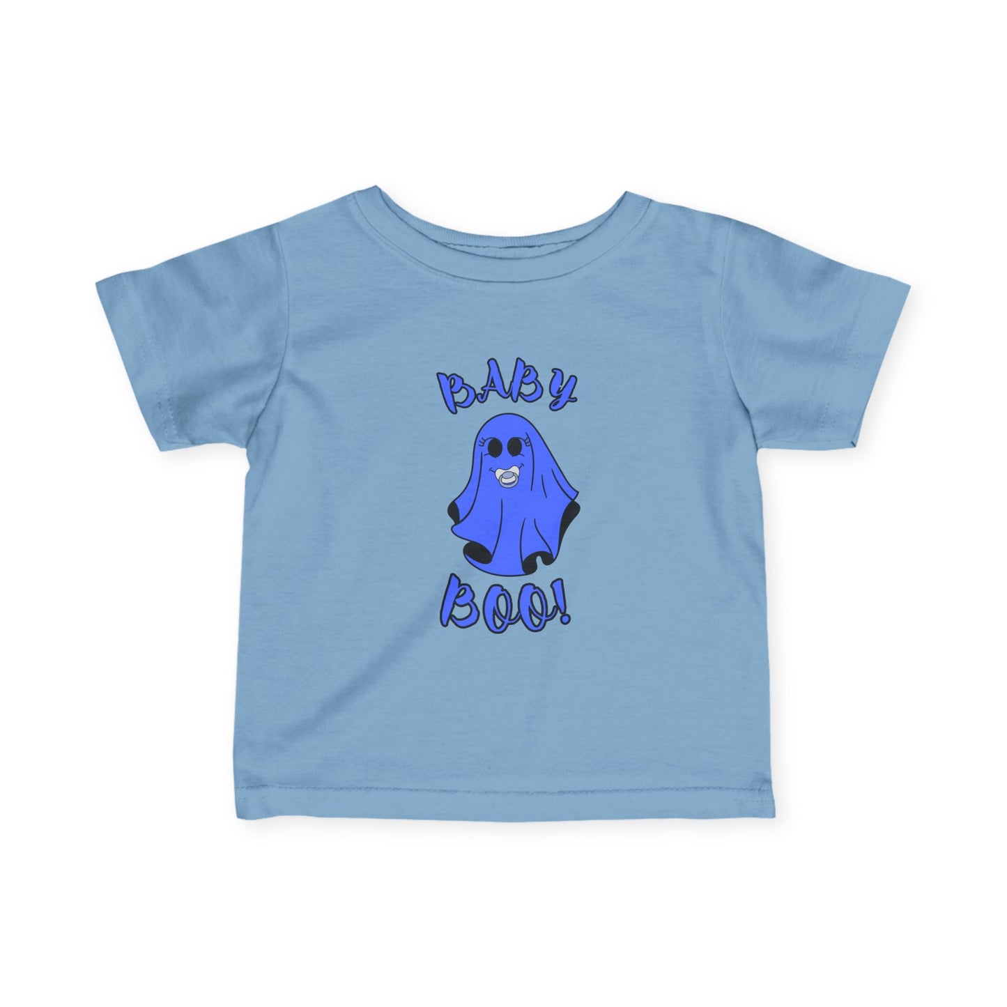 "Baby Boo-Blue" Ghost, Halloween Infant Tee