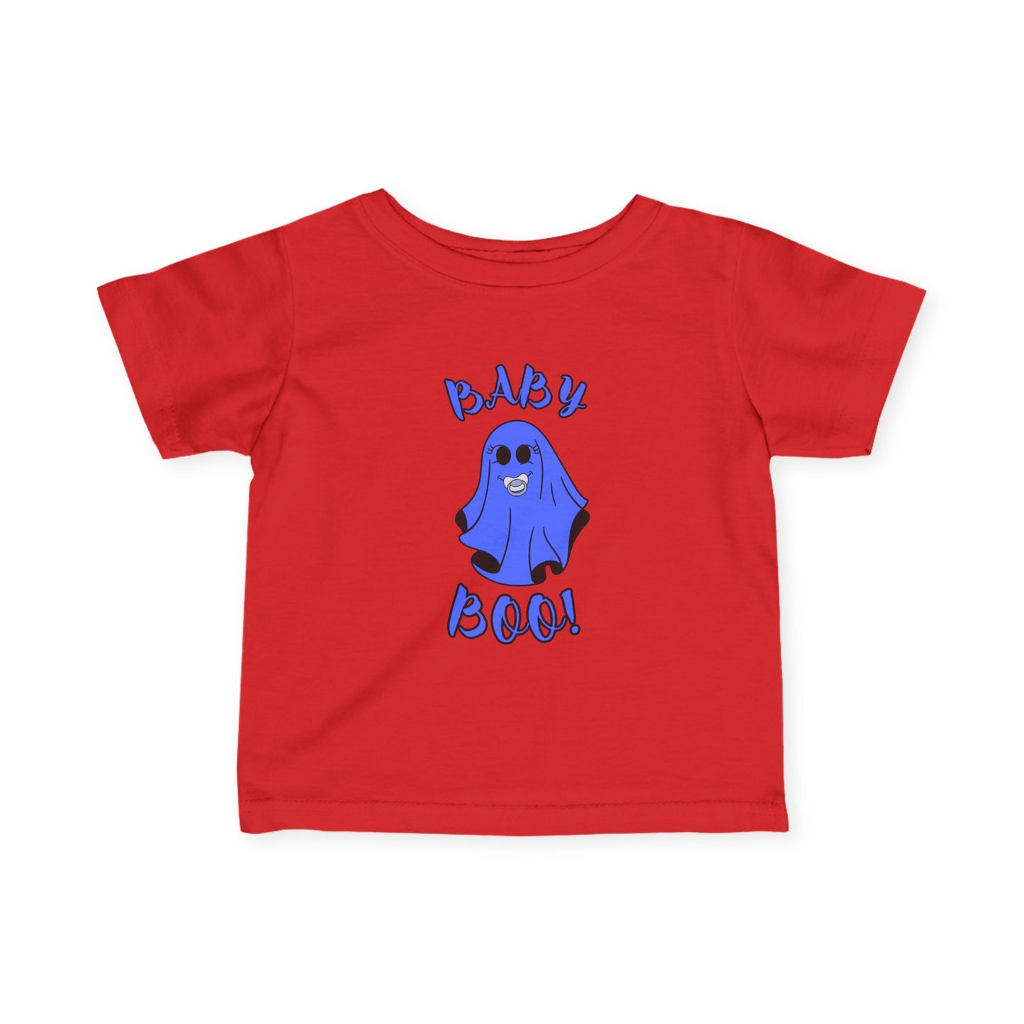 "Baby Boo-Blue" Ghost, Halloween Infant Tee