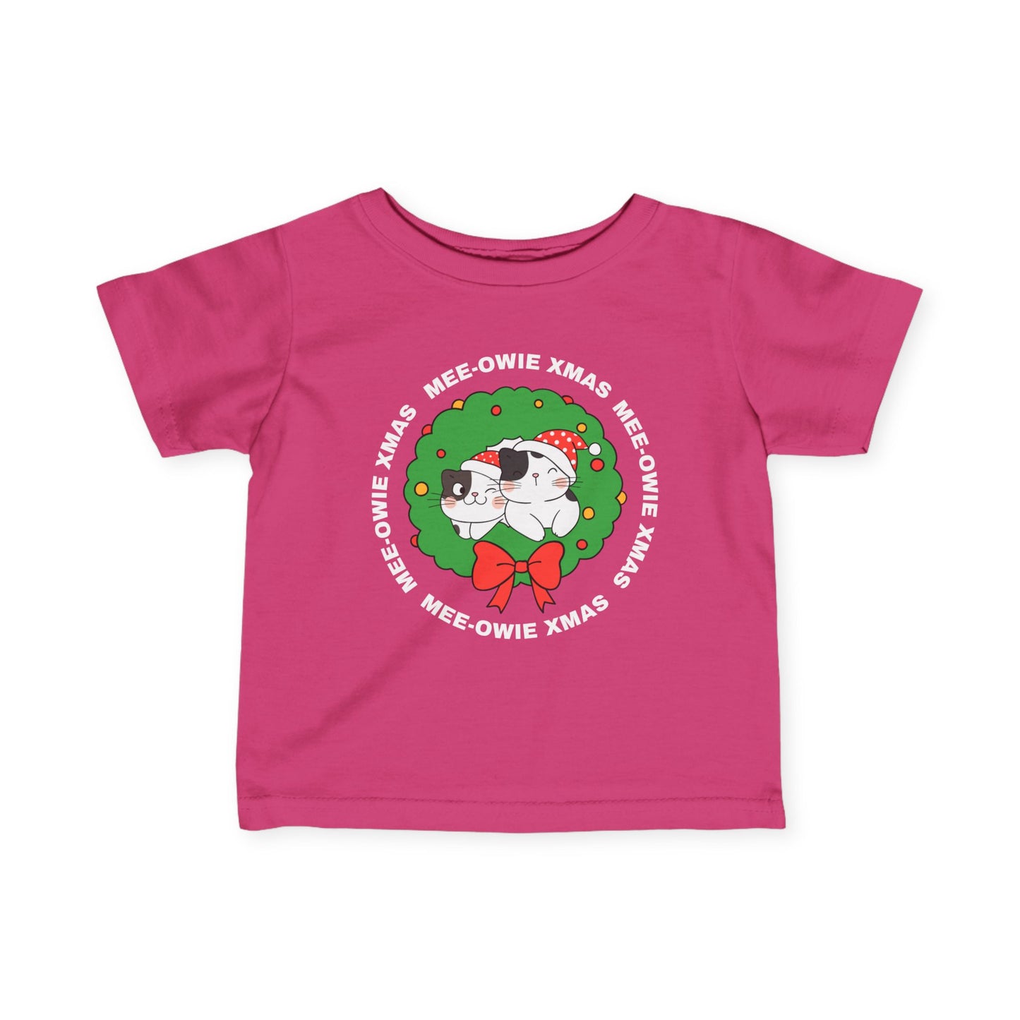 "Mee-Owie Christmas" Infant Fine Jersey Tee