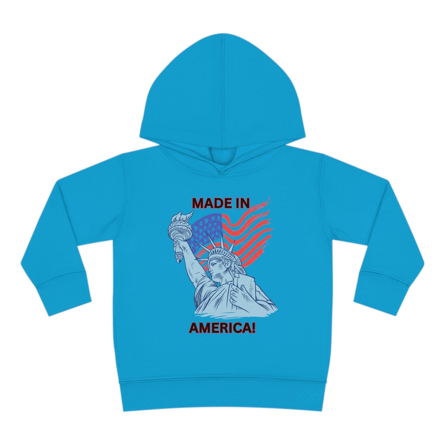 "Made In America" Toddler Pullover Fleece Hoodie