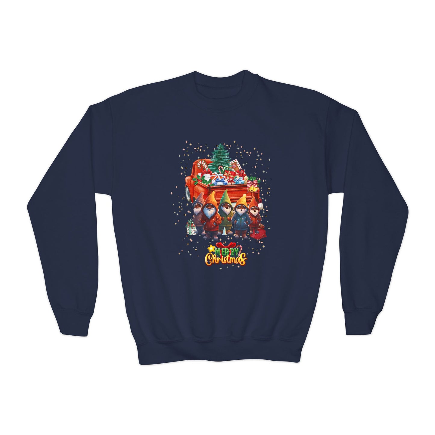 "Merry Christmas By The Truckload", Youth Crewneck Sweatshirt