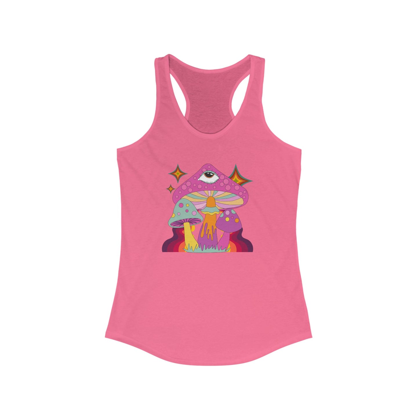 "Groovy Mushroom" Ladies Racerback Tank