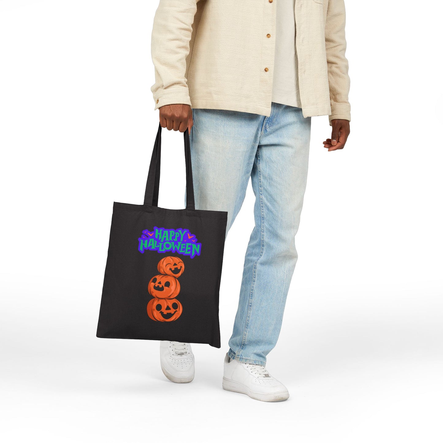 "Happy Halloween Pumpkins" Reusable Trick or Treat Bag