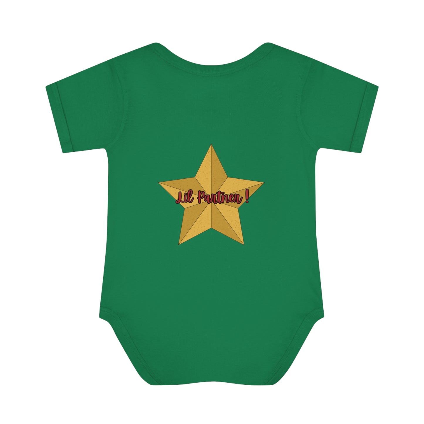 "Mary Christmas Lil Partner! "Infant Baby Rib Bodysuit