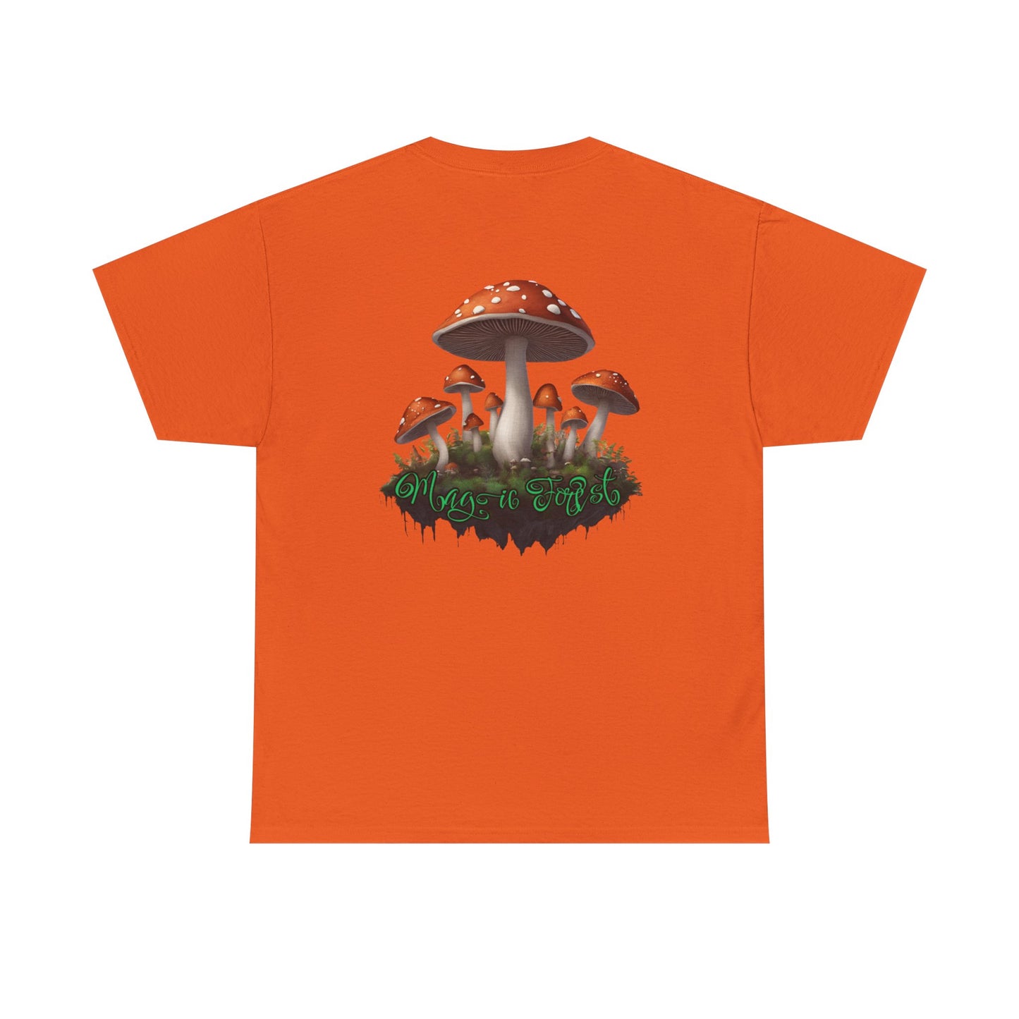 "Magic Forest", Unisex Heavy Cotton Tee - Vibrant Nature-Inspired Design