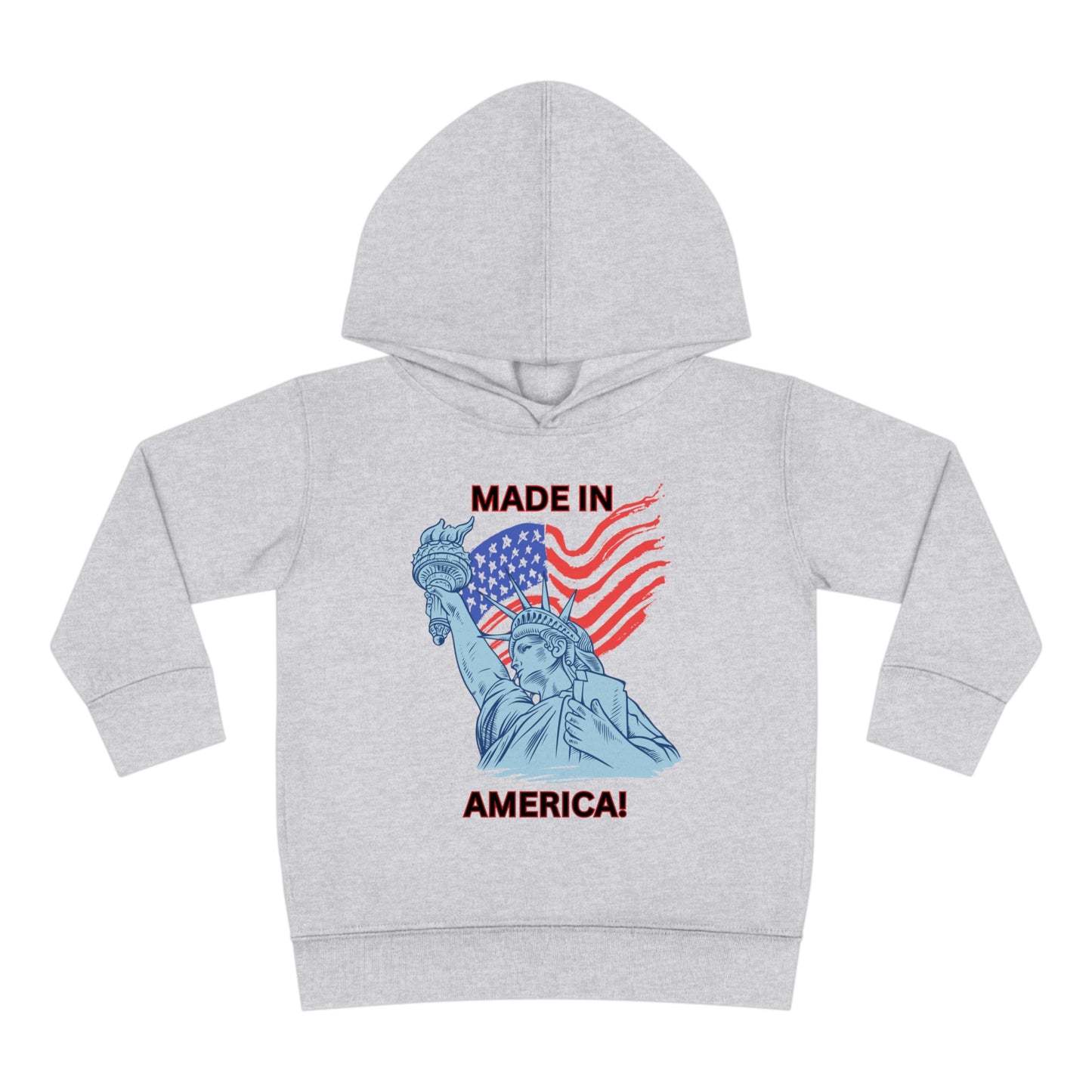 "Made In America" Toddler Pullover Fleece Hoodie