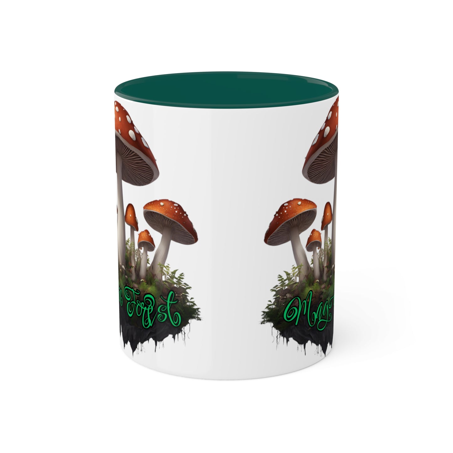 "Floating Magic Forest" White with Colorful Accents, 11 oz Mug