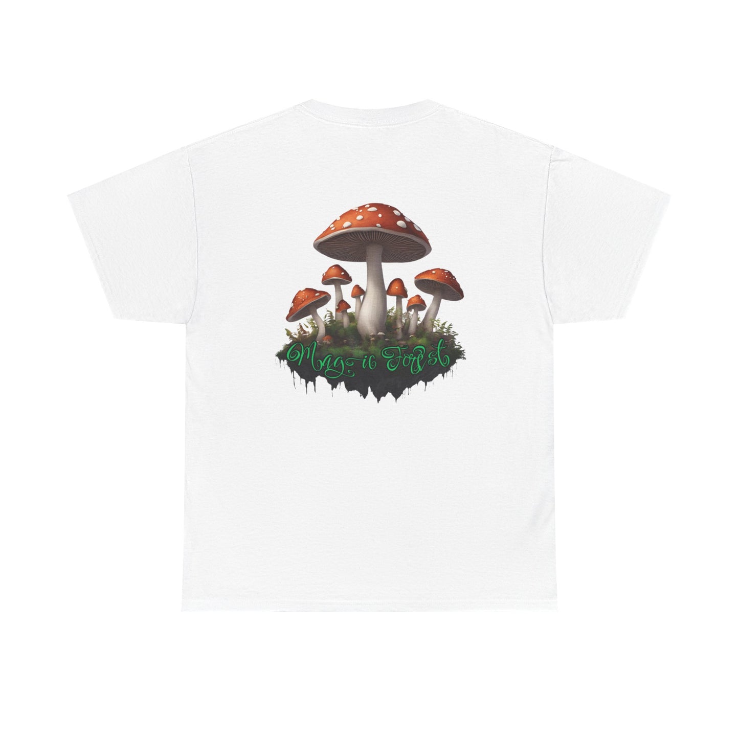 "Magic Forest", Unisex Heavy Cotton Tee - Vibrant Nature-Inspired Design