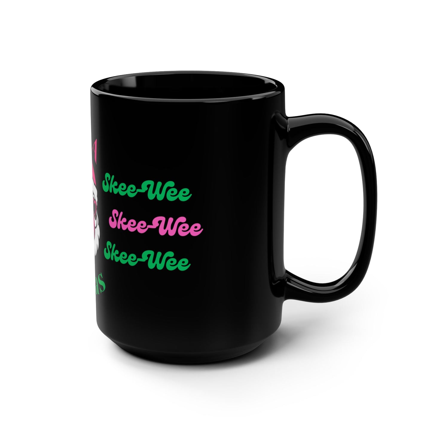 "AKA Xmas" 15 oz, Black Ceramic Mug