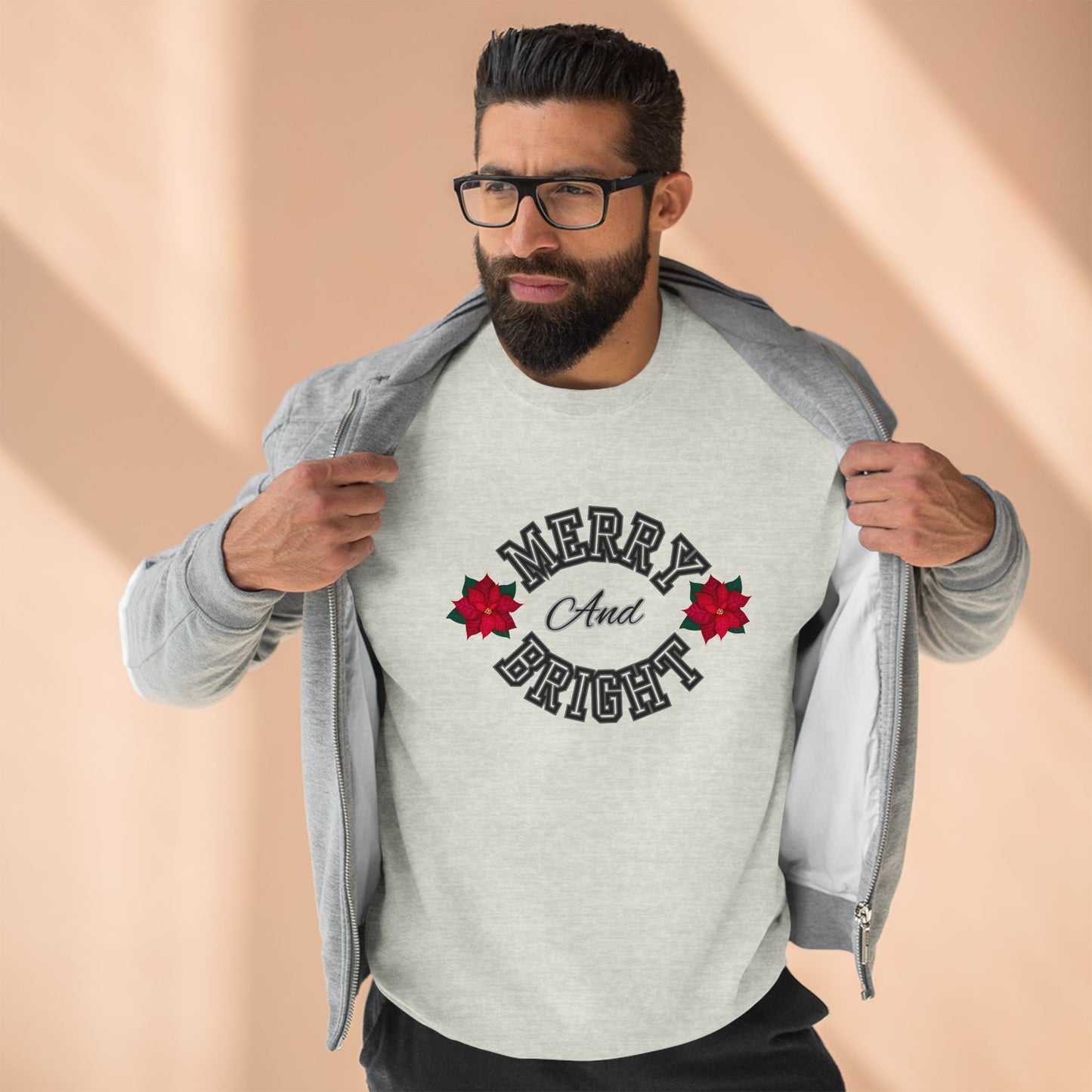 "Merry And Bright" Unisex Crewneck Sweatshirt