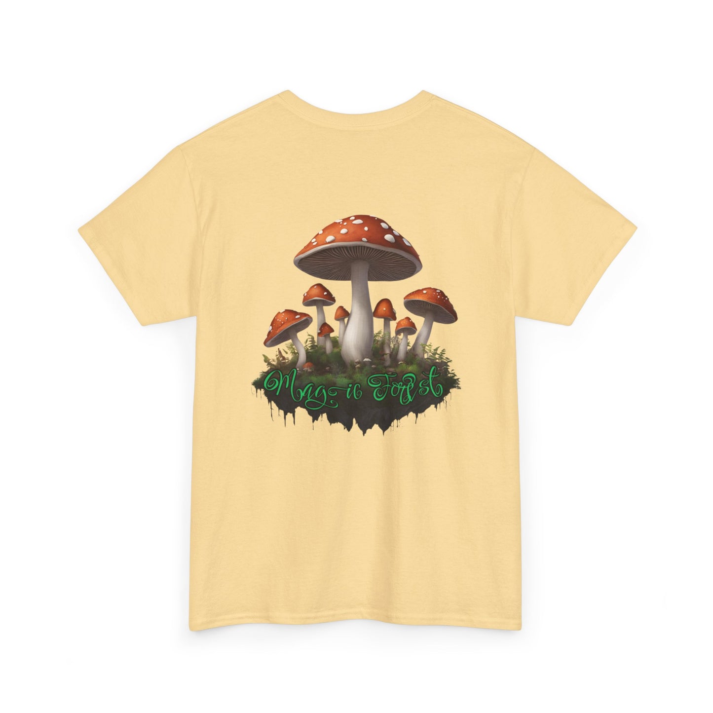 "Magic Forest", Unisex Heavy Cotton Tee - Vibrant Nature-Inspired Design