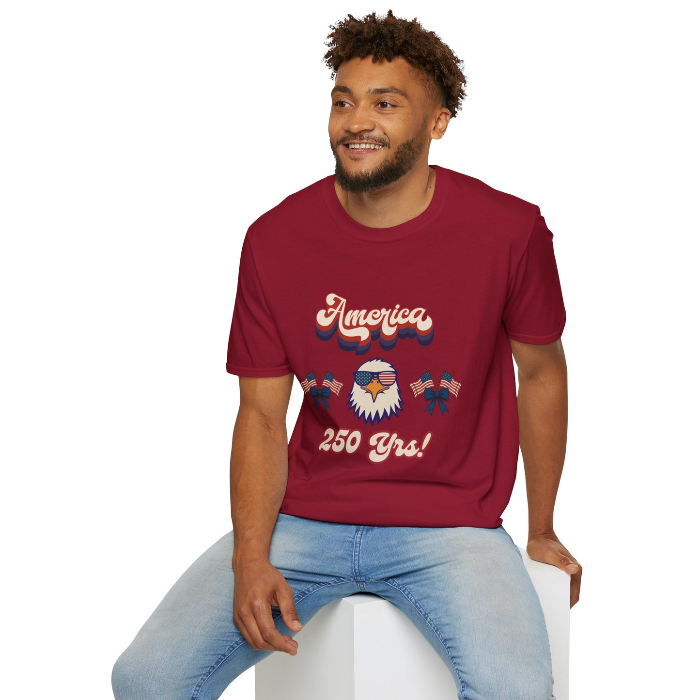 Retro Eagle 4th of July Patriotic T-Shirt — America 250 Years Tee