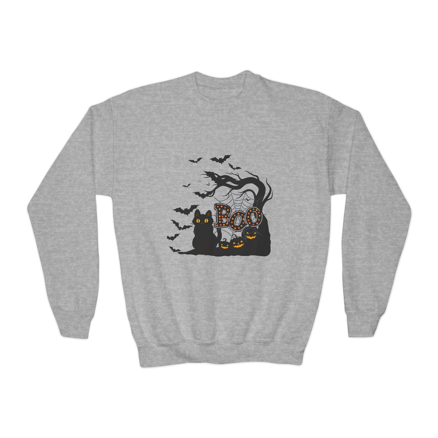 "Boo" Sweatshirt, Kids Halloween Sweatshirt