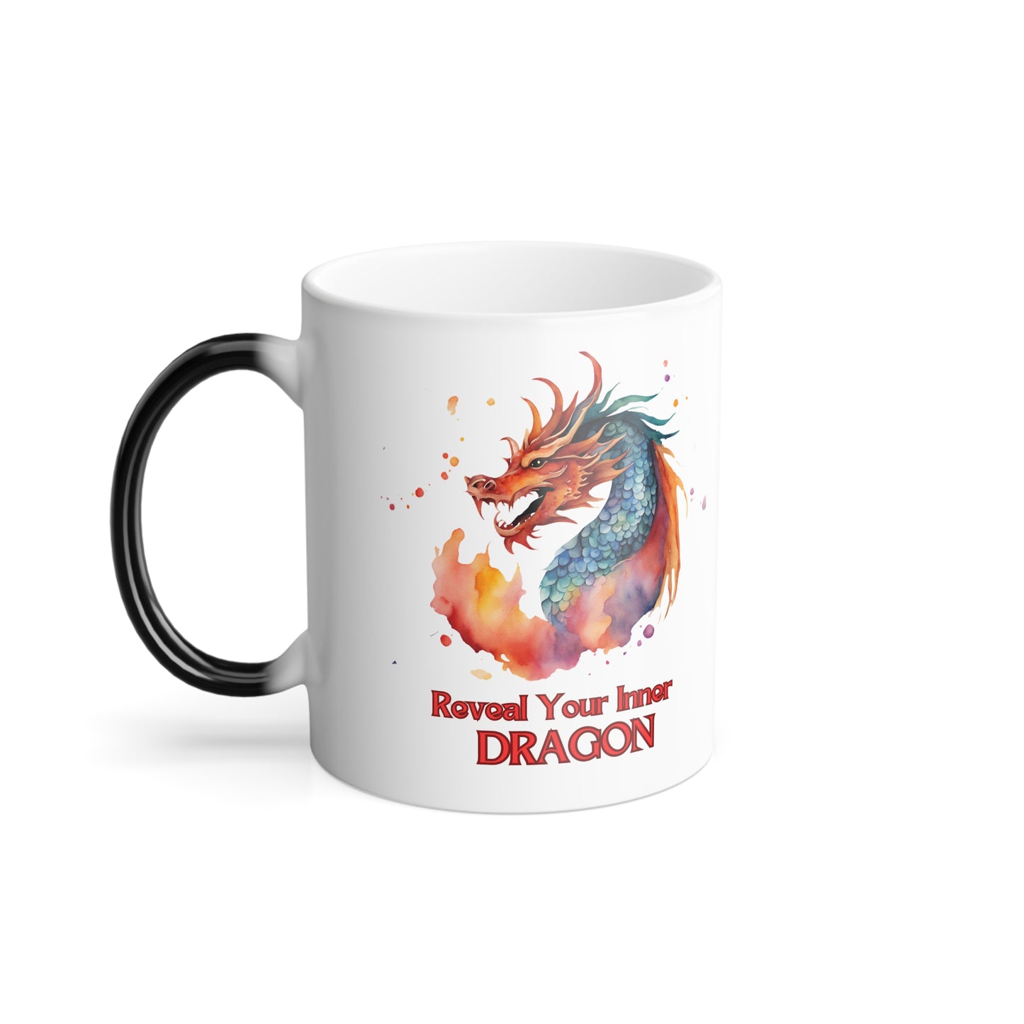 Fantasy Dragon, Magical Color Morphing 11 oz Ceramic Mug - For A Unique Gift Idea!