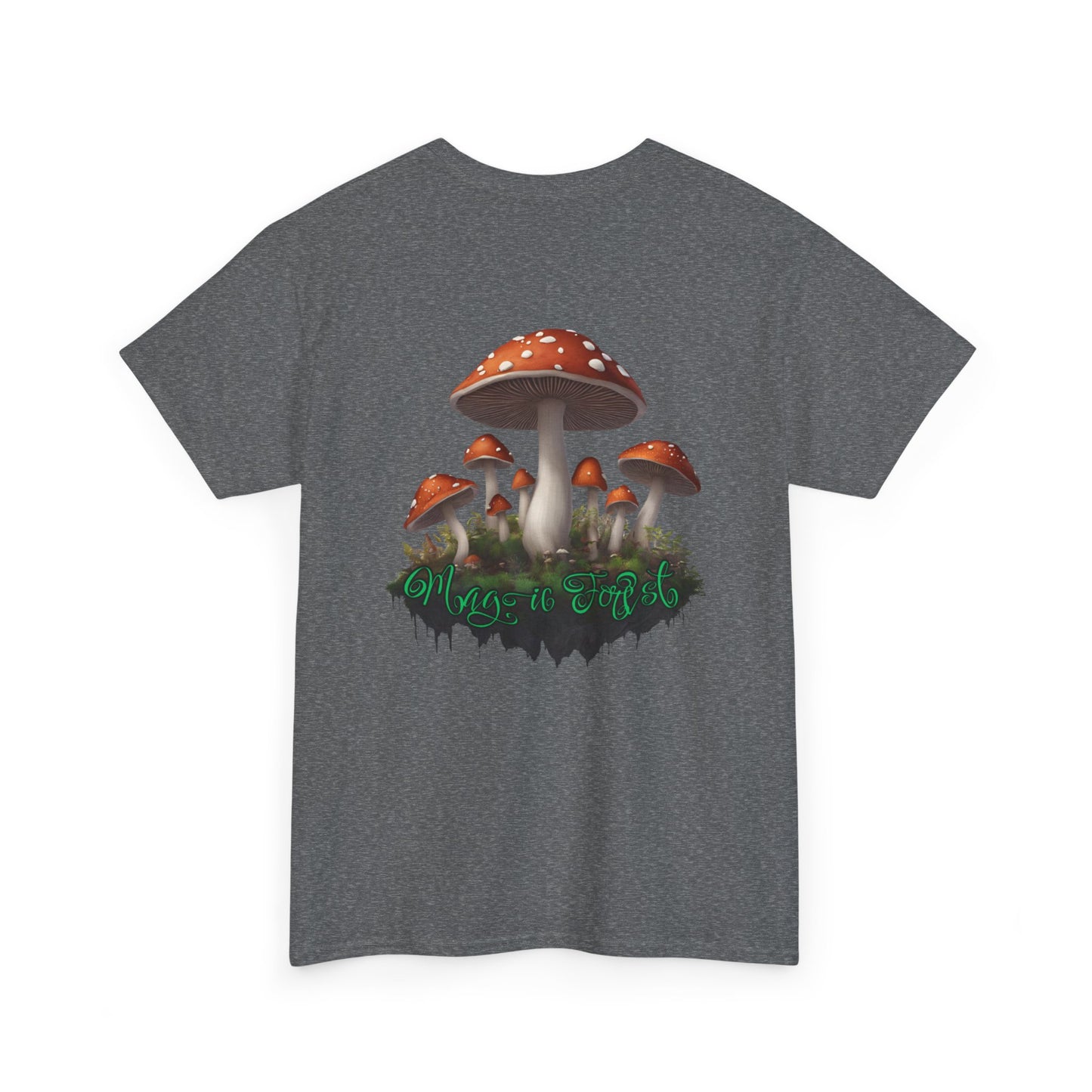 "Magic Forest", Unisex Heavy Cotton Tee - Vibrant Nature-Inspired Design