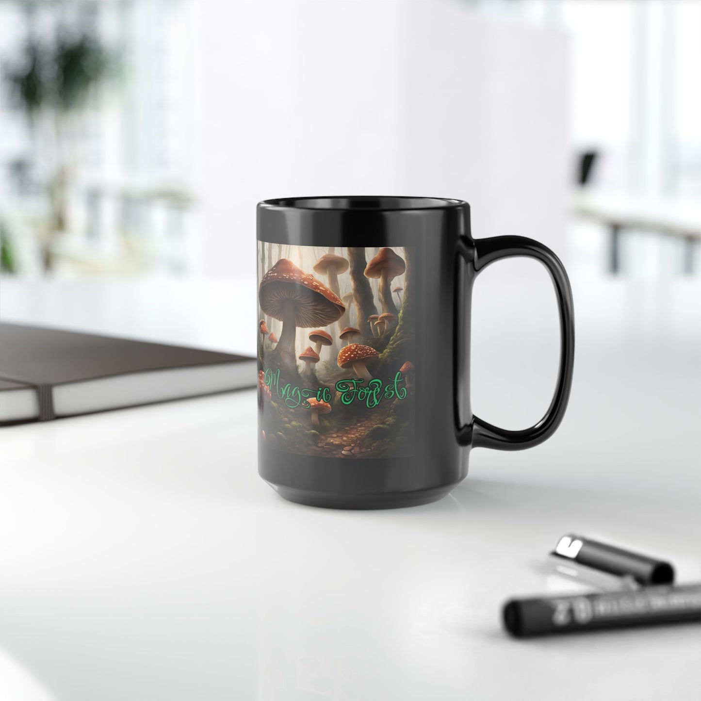 "Magic Forest" Black Mug (11oz, 15oz)