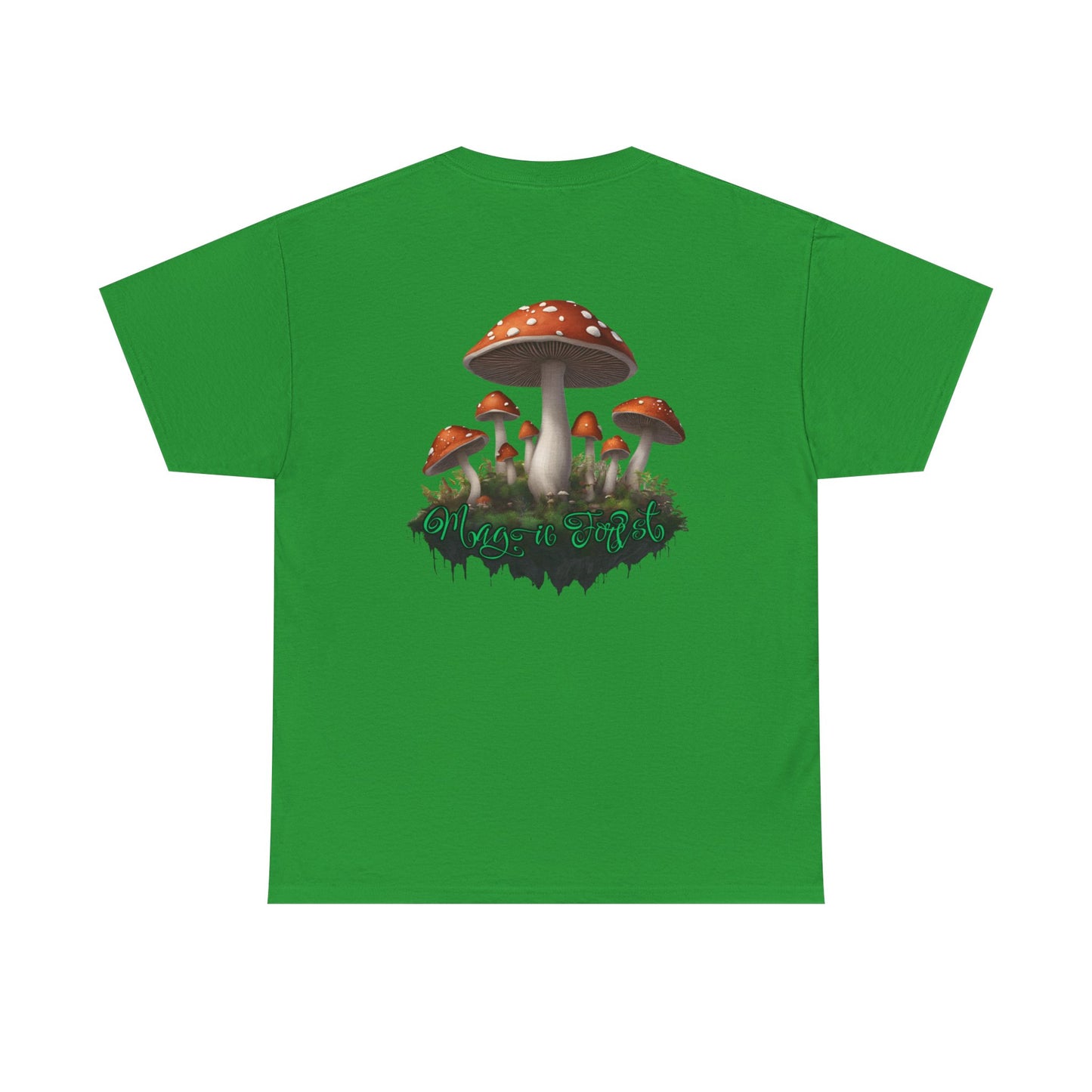 "Magic Forest", Unisex Heavy Cotton Tee - Vibrant Nature-Inspired Design