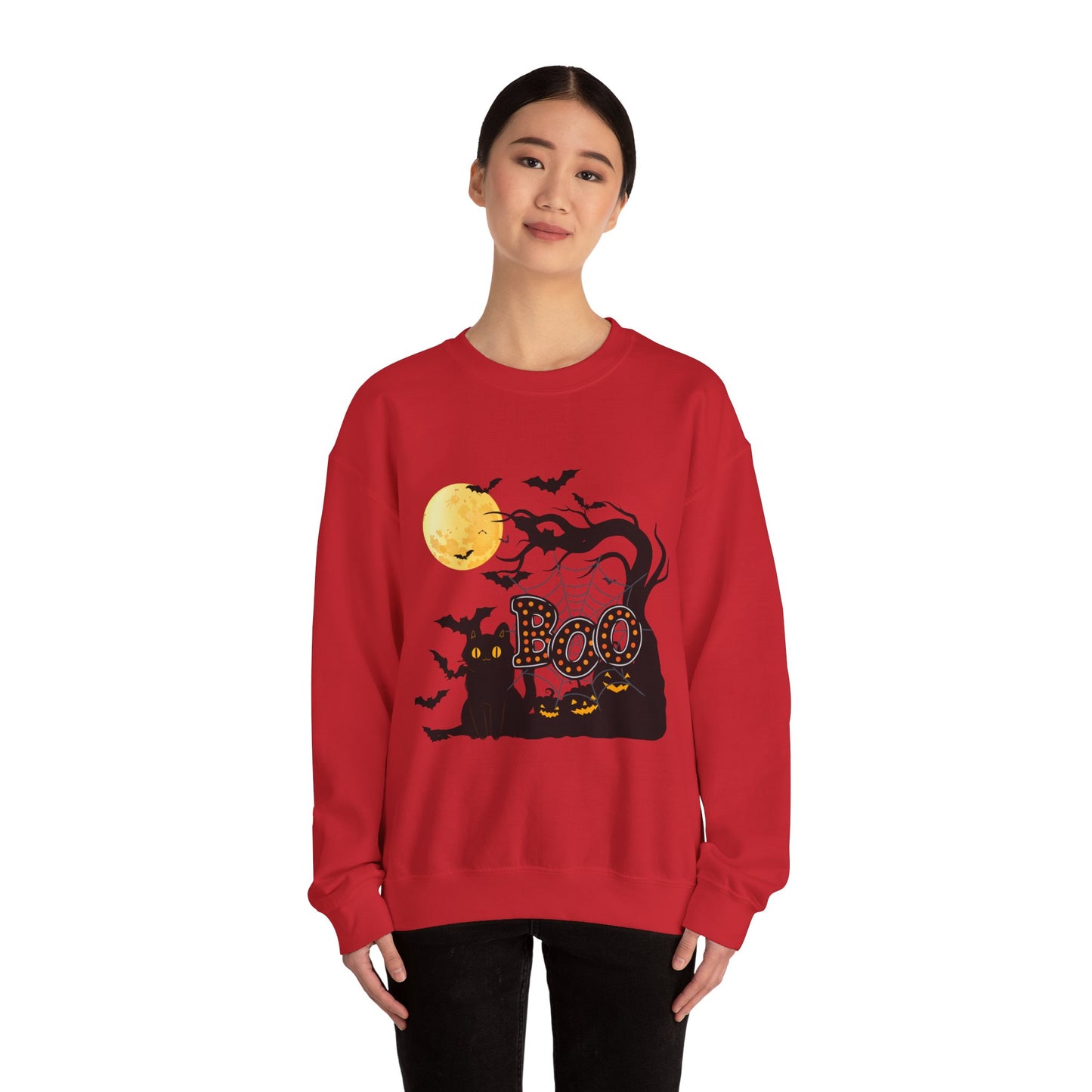 "Boo", Unisex Heavy Blend™ Crewneck Sweatshirt