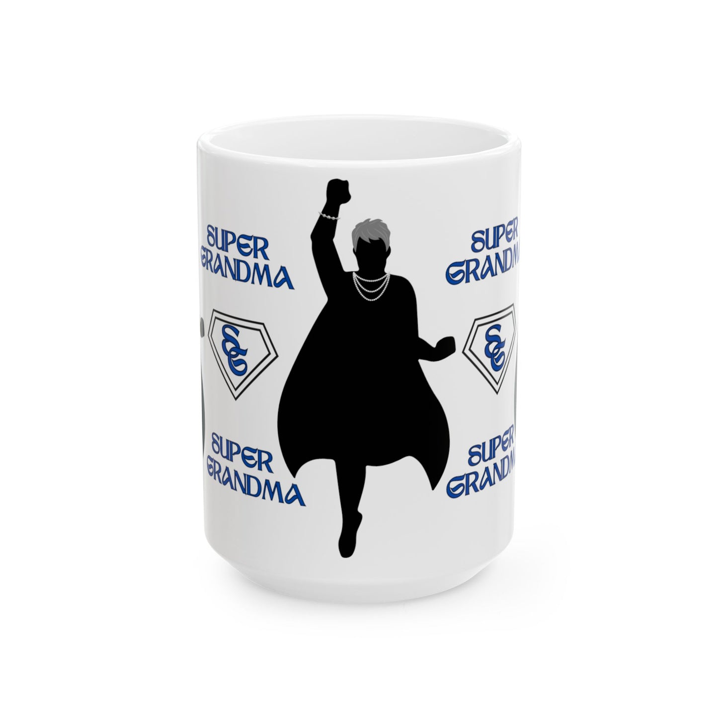 "Super Grandma" White Ceramic 15 oz Mug