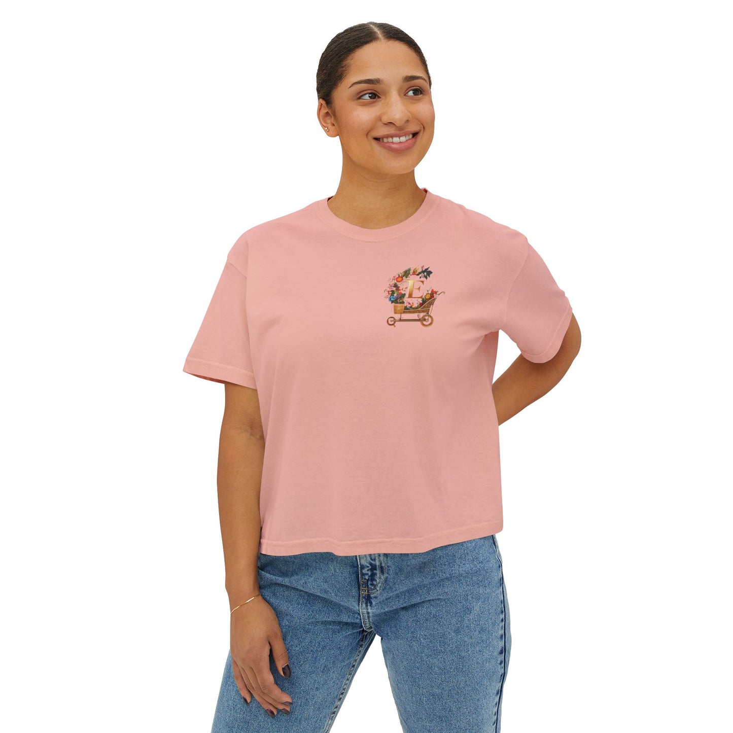 "Groovy Mushroom" Women's Boxy Tee