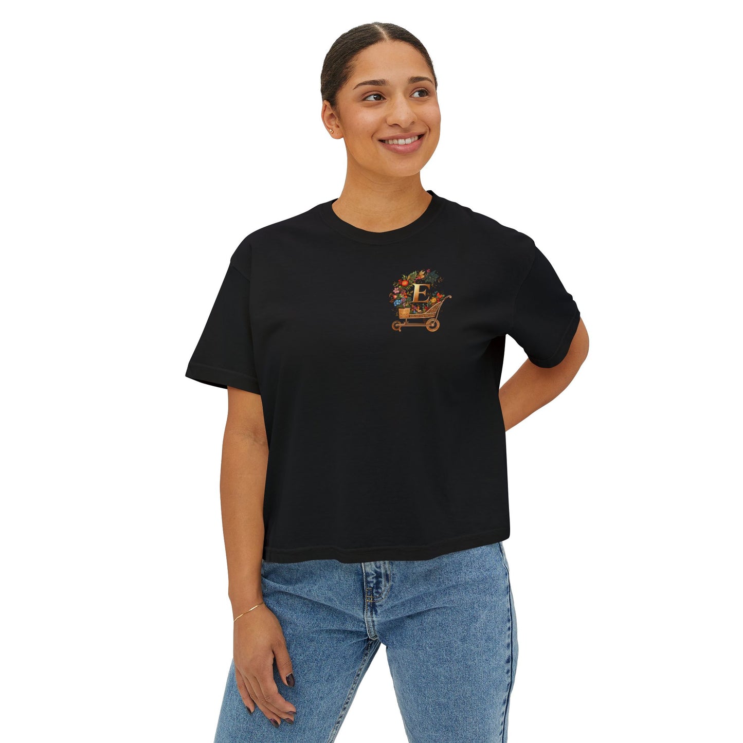 "Groovy Mushroom" Women's Boxy Tee