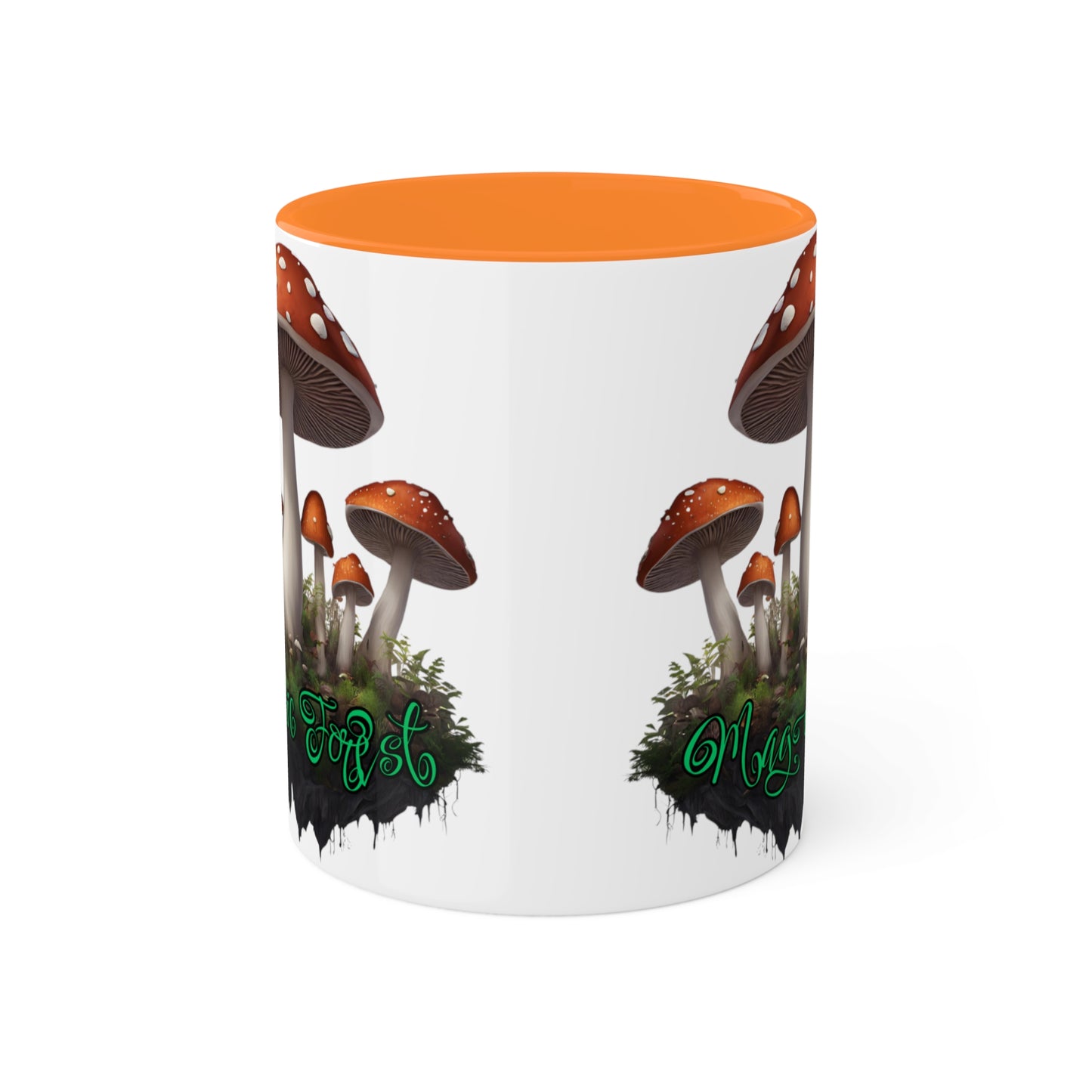 "Floating Magic Forest" White with Colorful Accents, 11 oz Mug