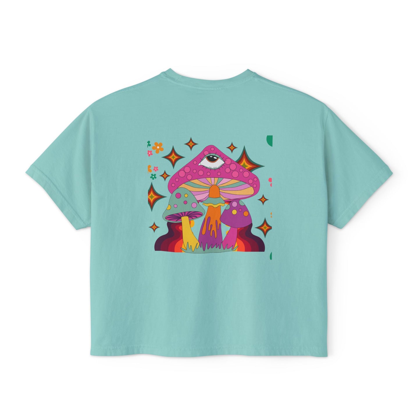 "Groovy Mushroom" Women's Boxy Tee