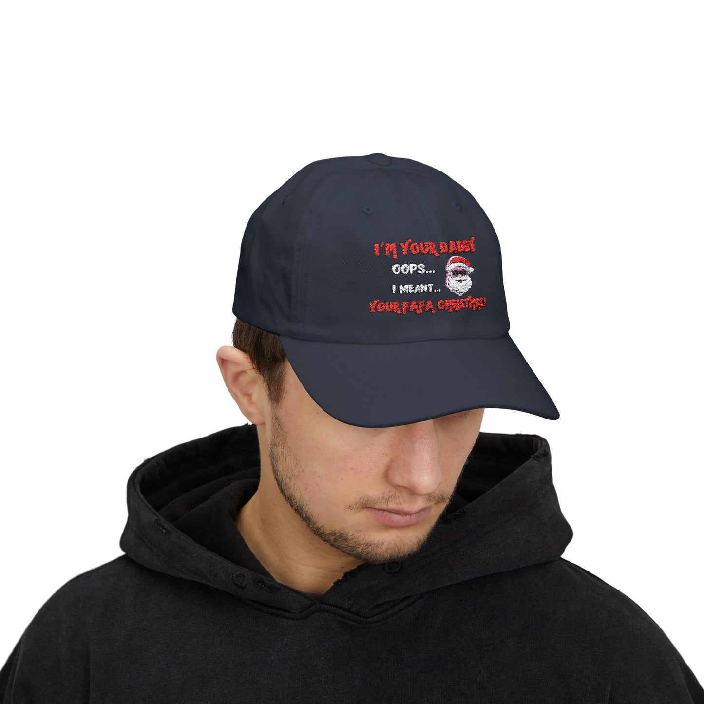 "Papa Christmas" Embroidered Classic Dad Cap