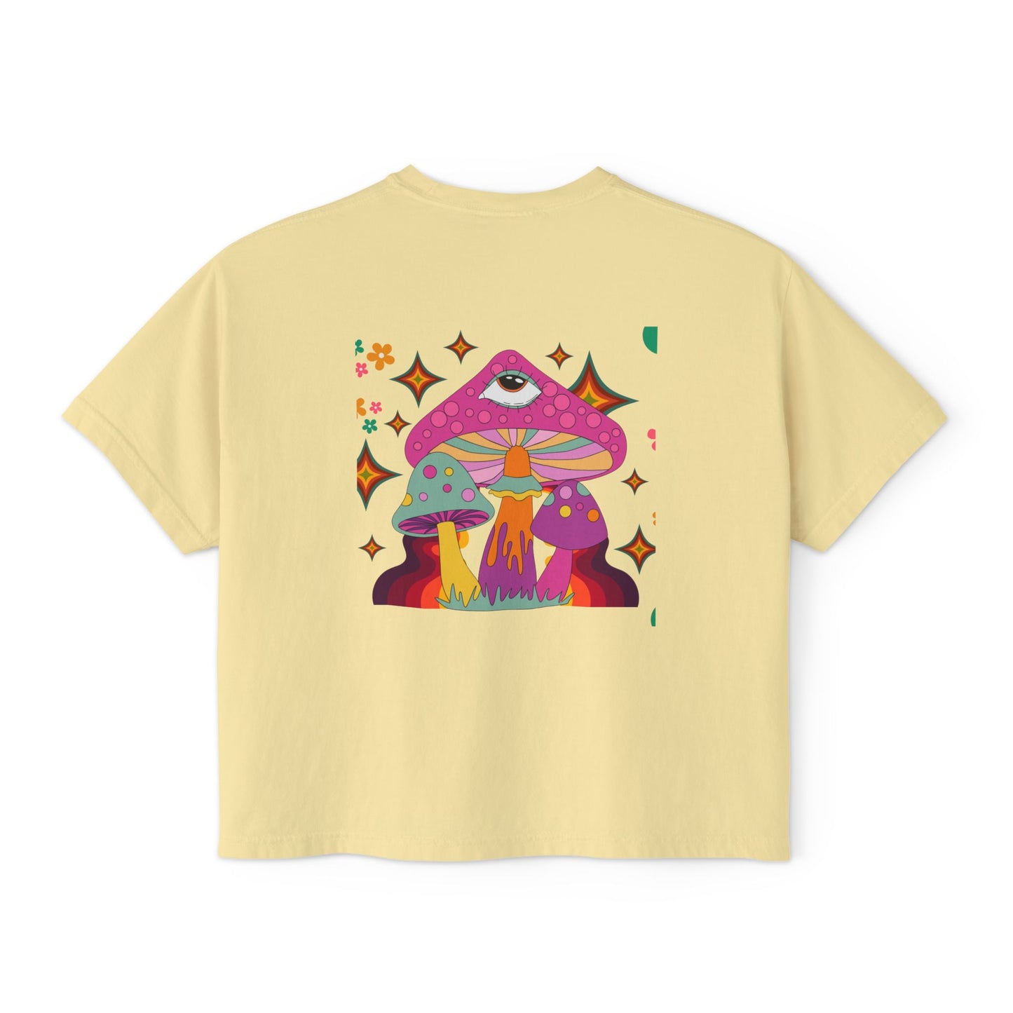 "Groovy Mushroom" Women's Boxy Tee