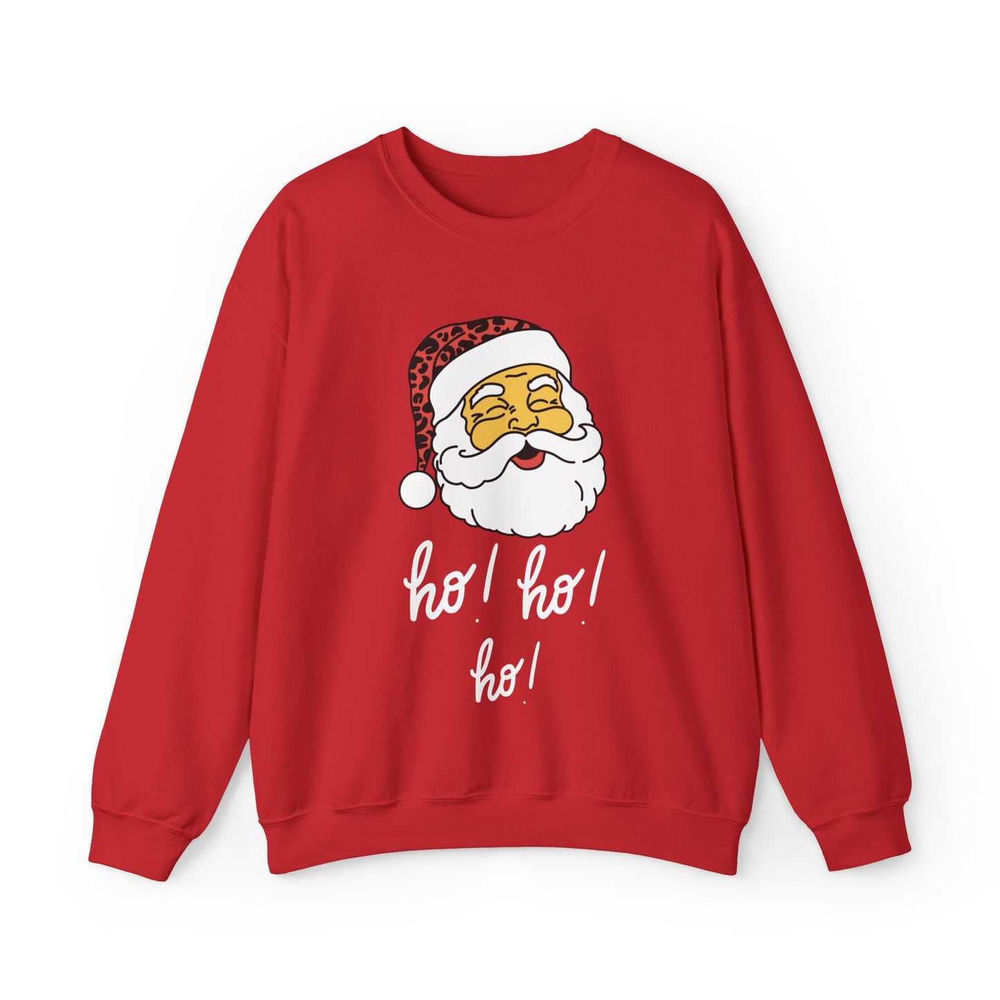 "Smiling Santa (Tan) Ho Ho Ho!" Unisex Heavy blend Sweatshirt