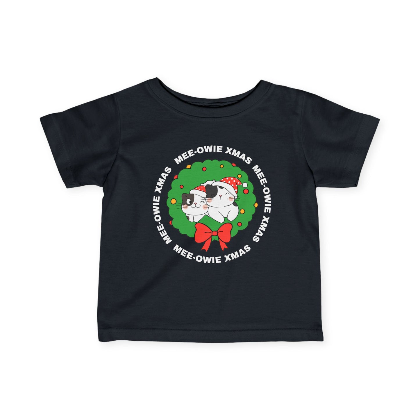 "Mee-Owie Christmas" Infant Fine Jersey Tee