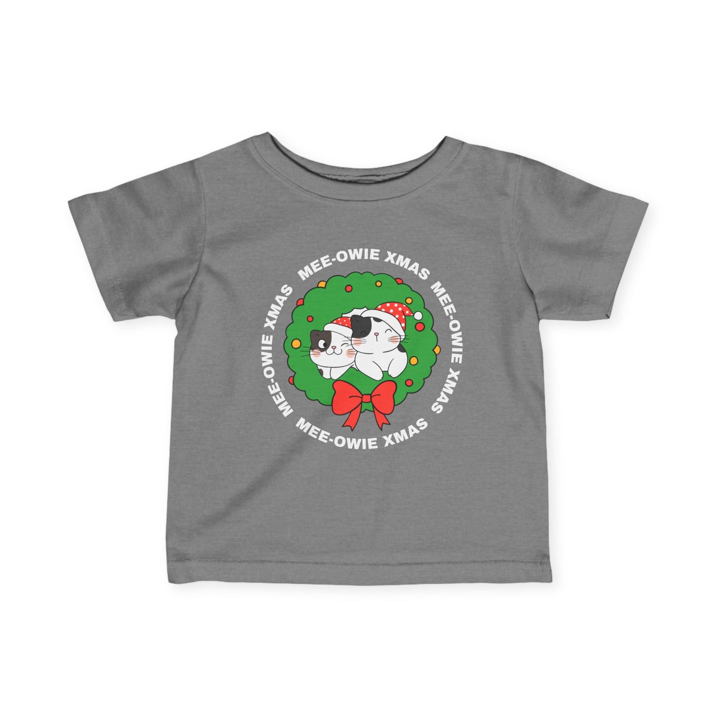 "Mee-Owie Christmas" Infant Fine Jersey Tee