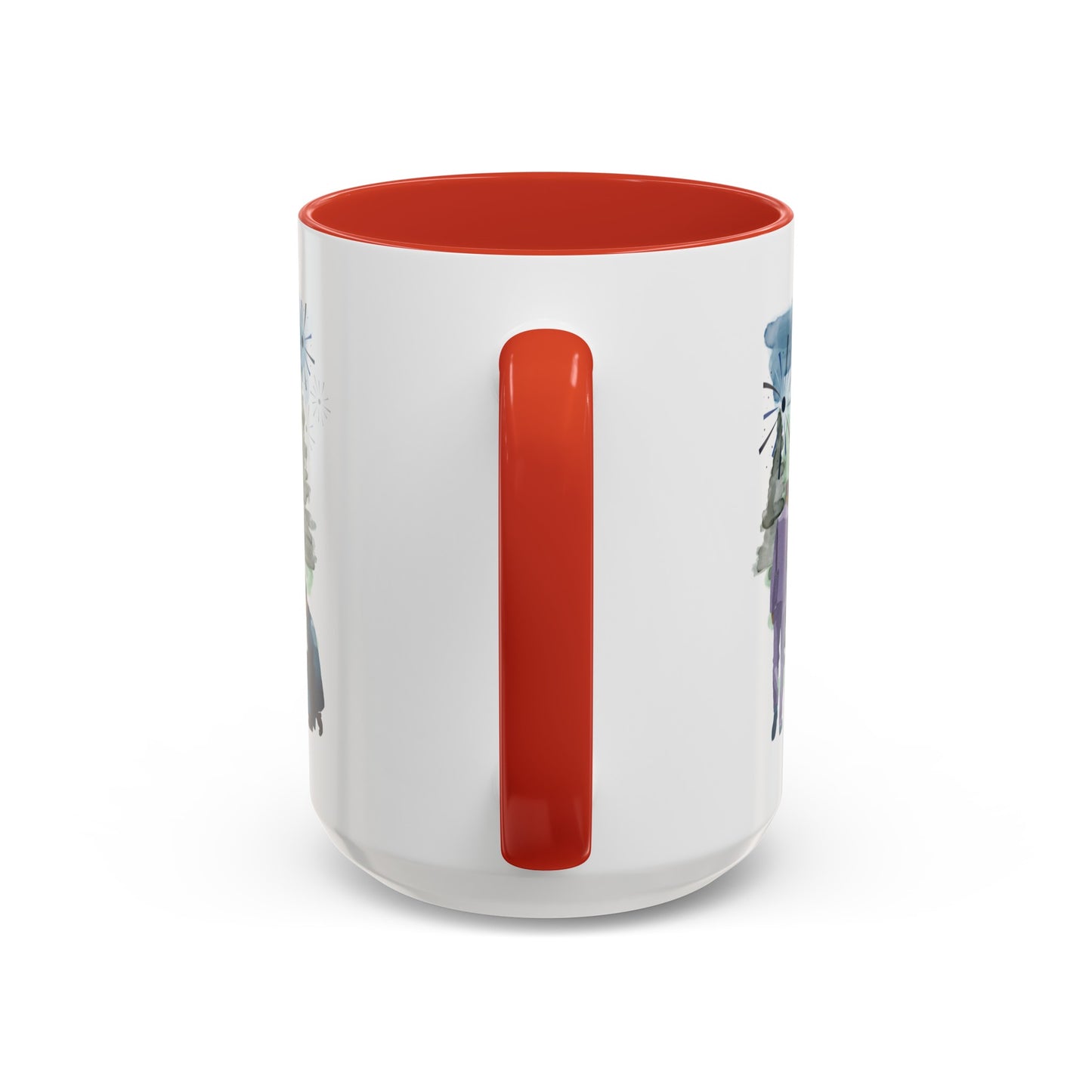 "Best Single Dad Ever" Retro Style Nature Setting, Accent Coffee Mug (11 oz, 15 oz)