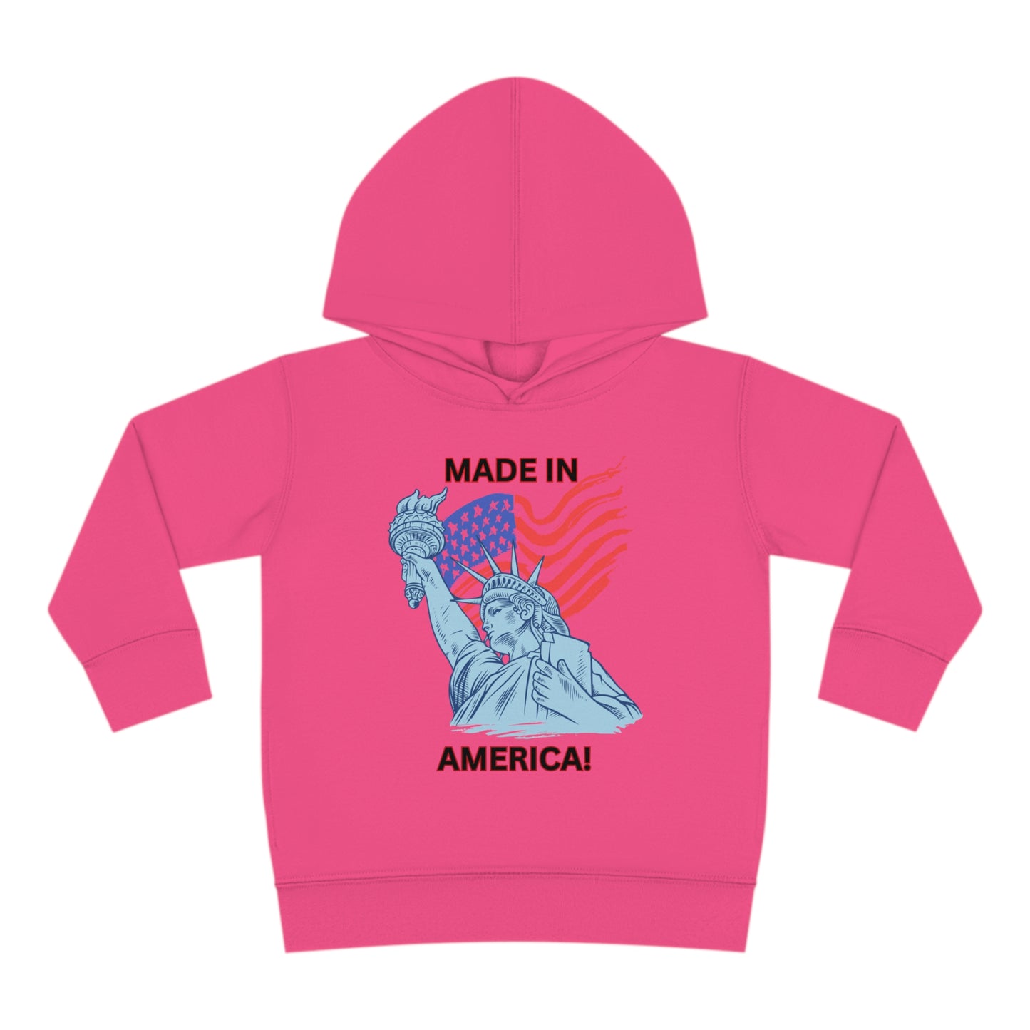 "Made In America" Toddler Pullover Fleece Hoodie
