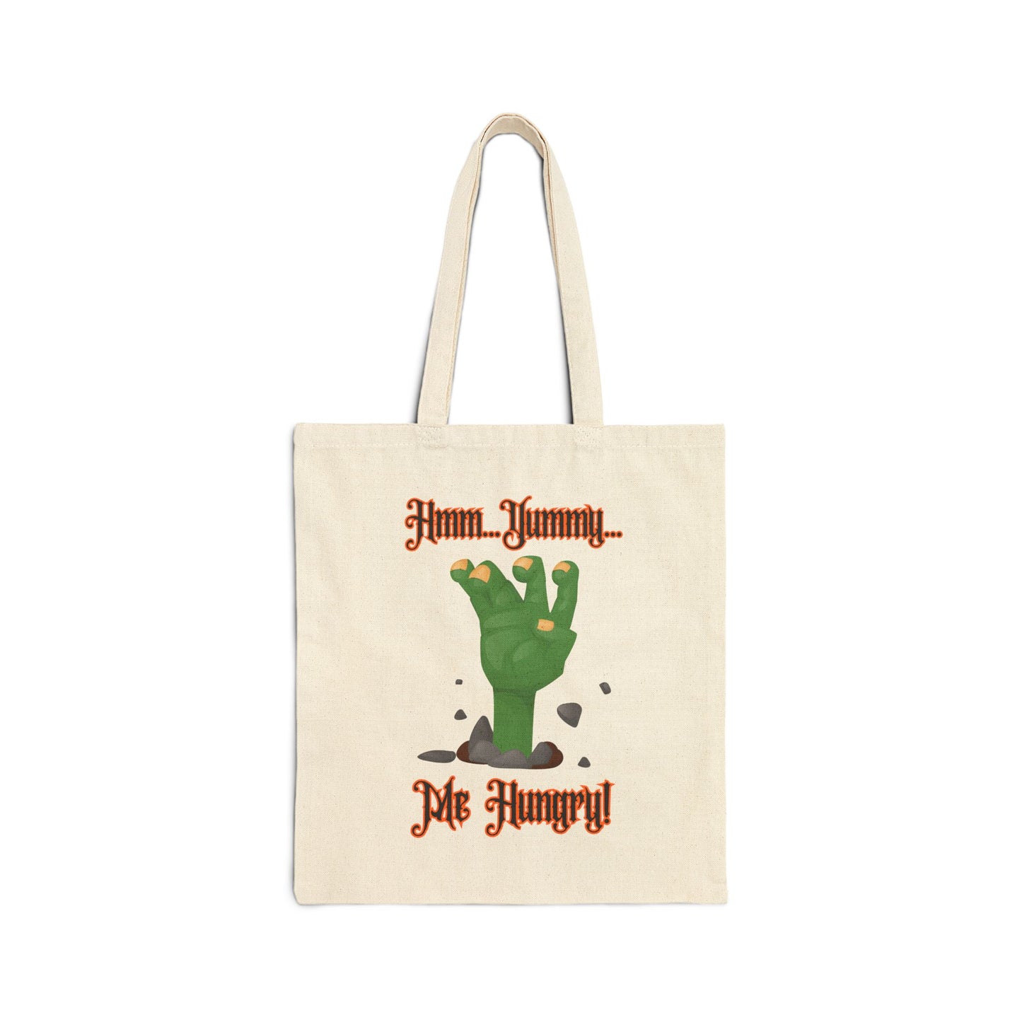 Fun "Zombie Hand" Cotton Canvas, Eco-Friendly Reusable Halloween "Trick or Treat" Bag or Shopping Bag