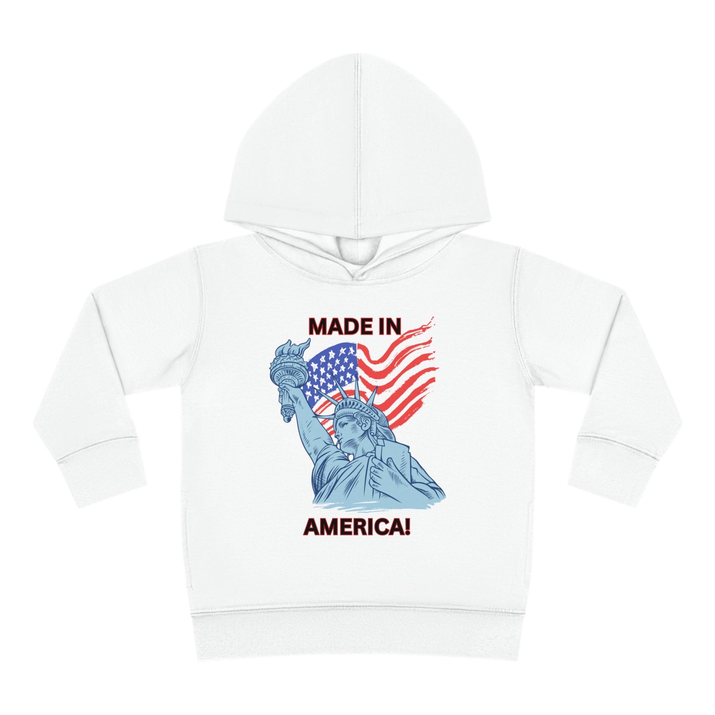 "Made In America" Toddler Pullover Fleece Hoodie