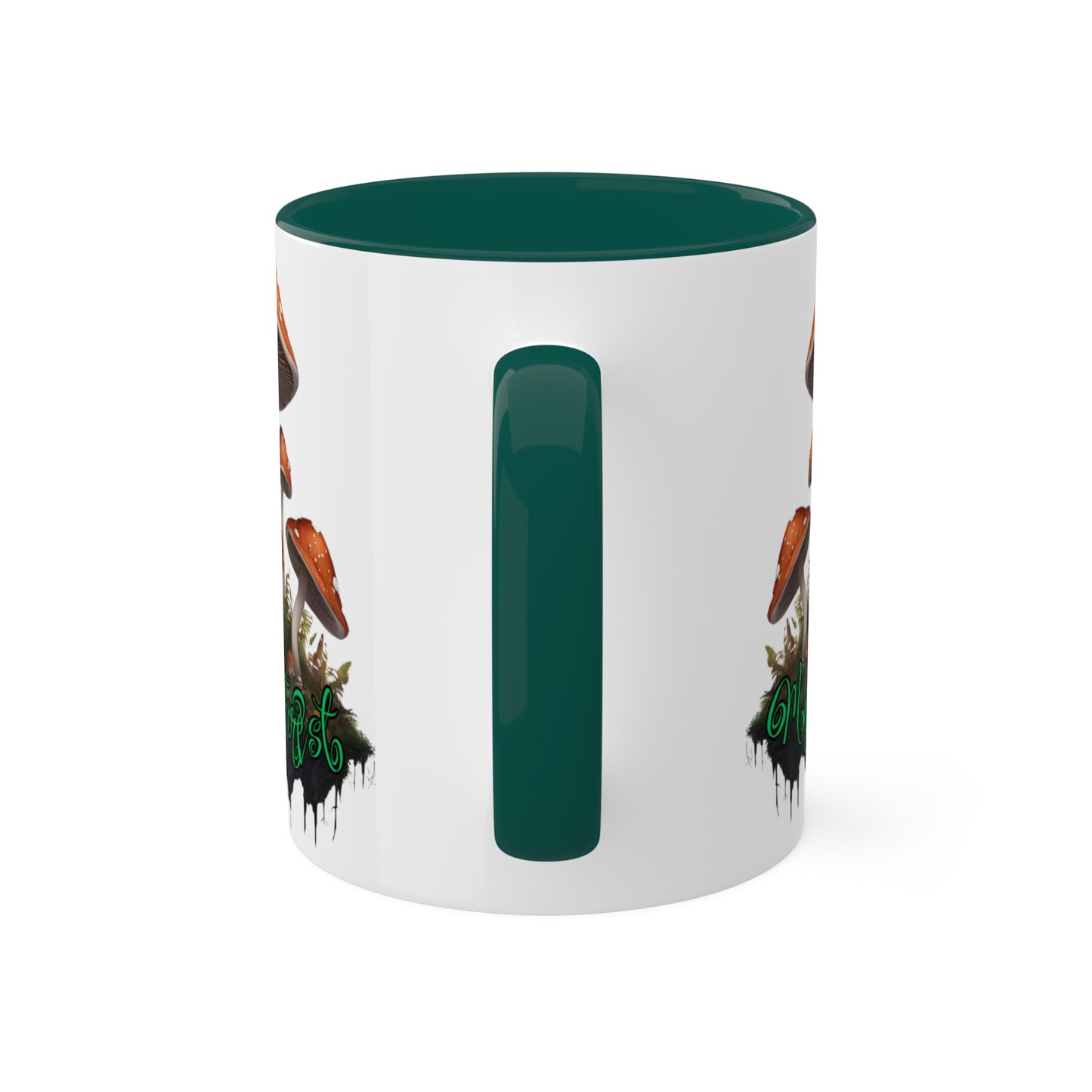 "Floating Magic Forest" White with Colorful Accents, 11 oz Mug