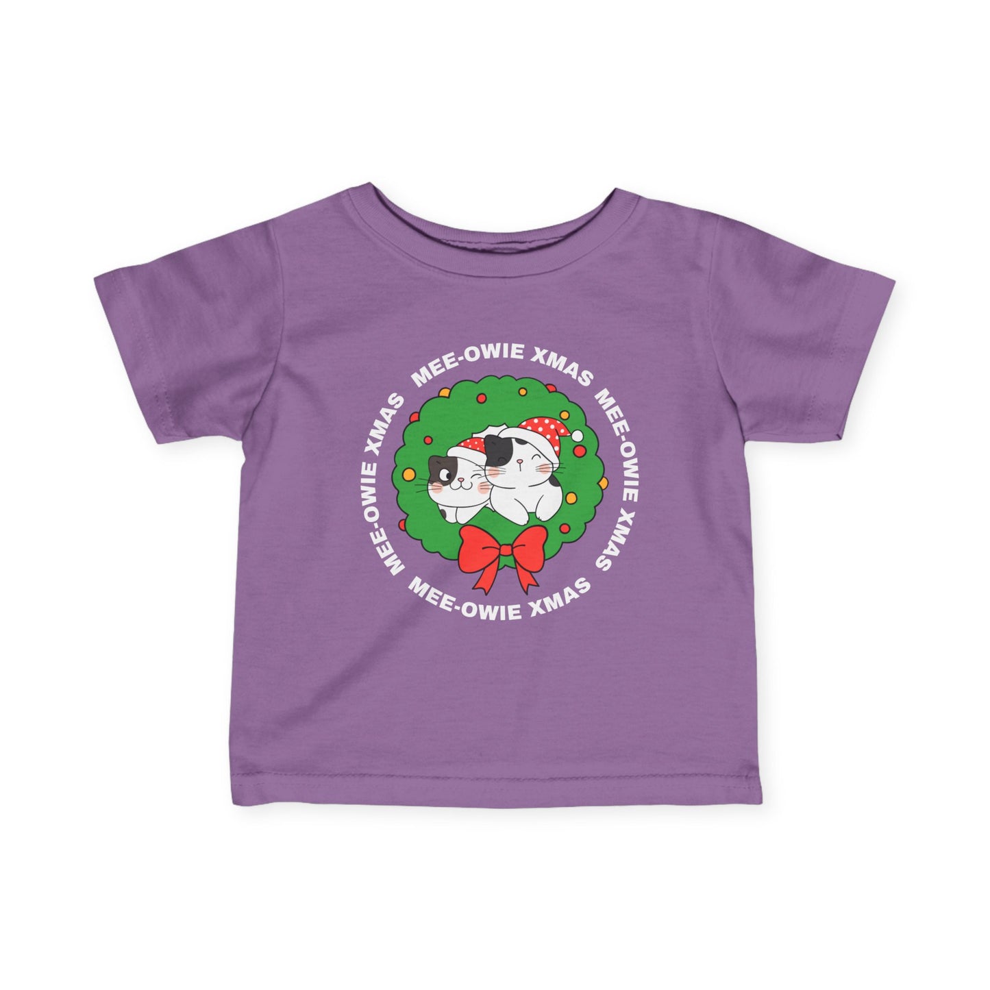 "Mee-Owie Christmas" Infant Fine Jersey Tee