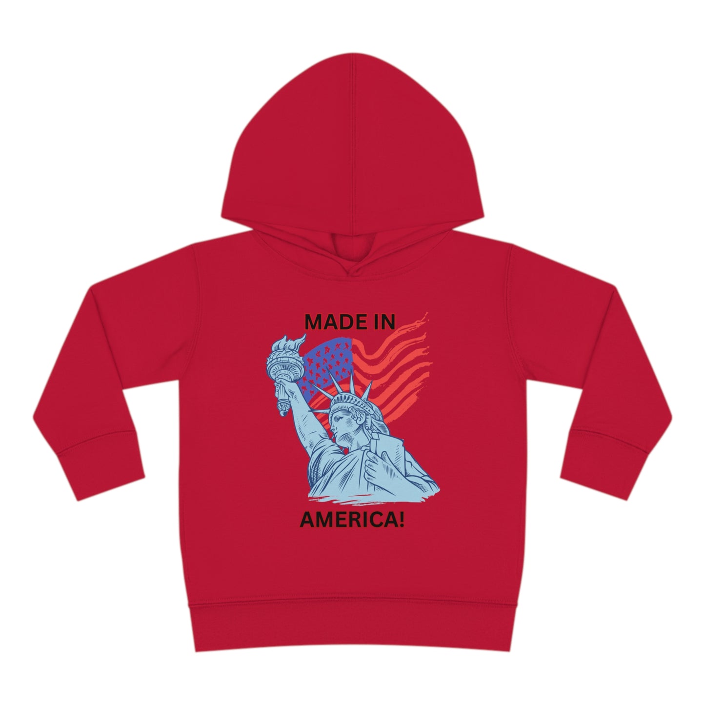 "Made In America" Toddler Pullover Fleece Hoodie