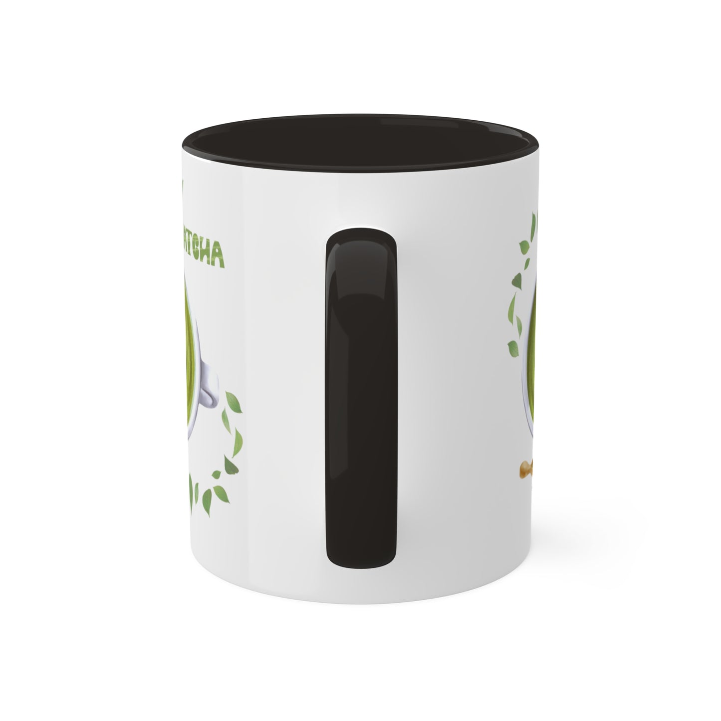 "Matcha Lover" Colorful Accent Mugs, 11 oz