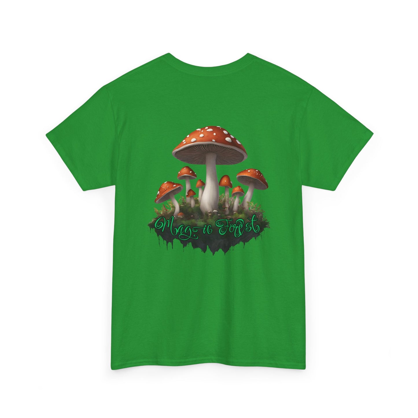 "Magic Forest", Unisex Heavy Cotton Tee - Vibrant Nature-Inspired Design