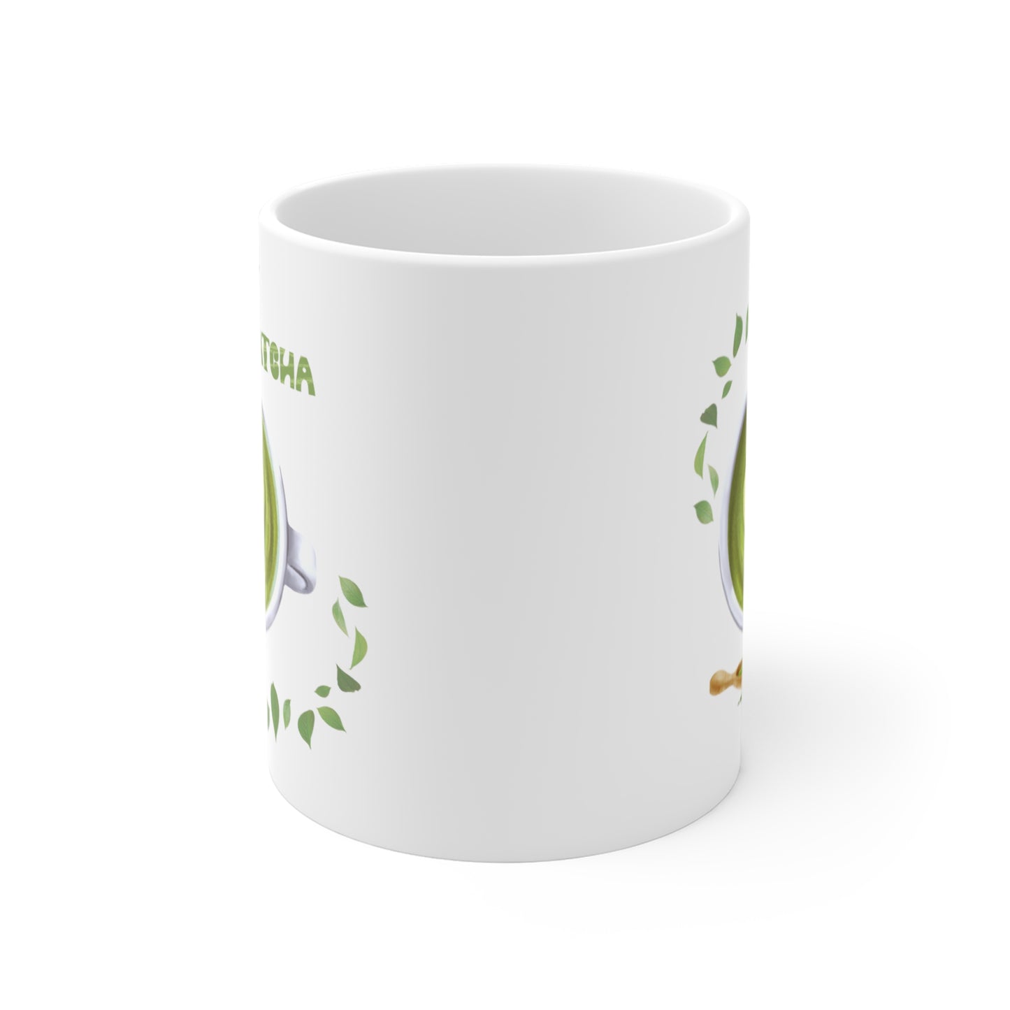 "Mathcha Lover" White Ceramic Mug 11 oz