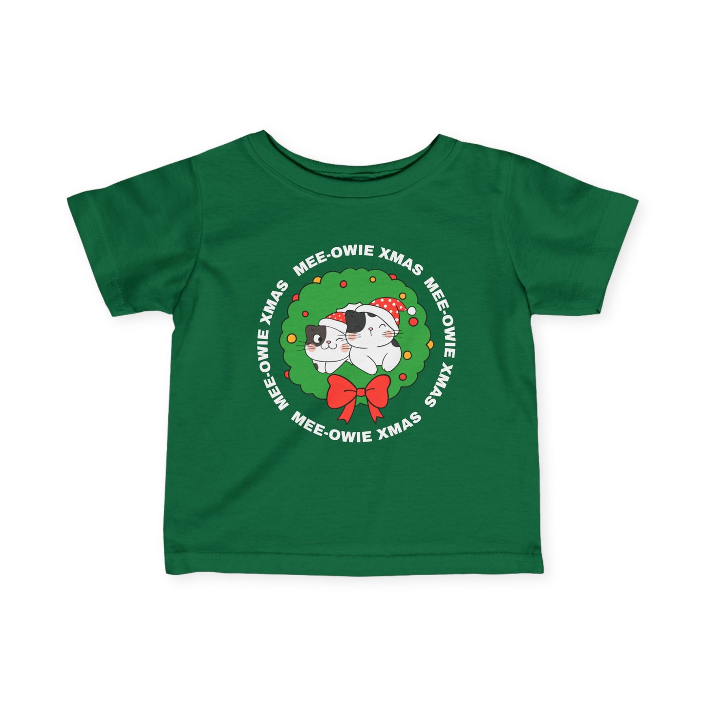 "Mee-Owie Christmas" Infant Fine Jersey Tee