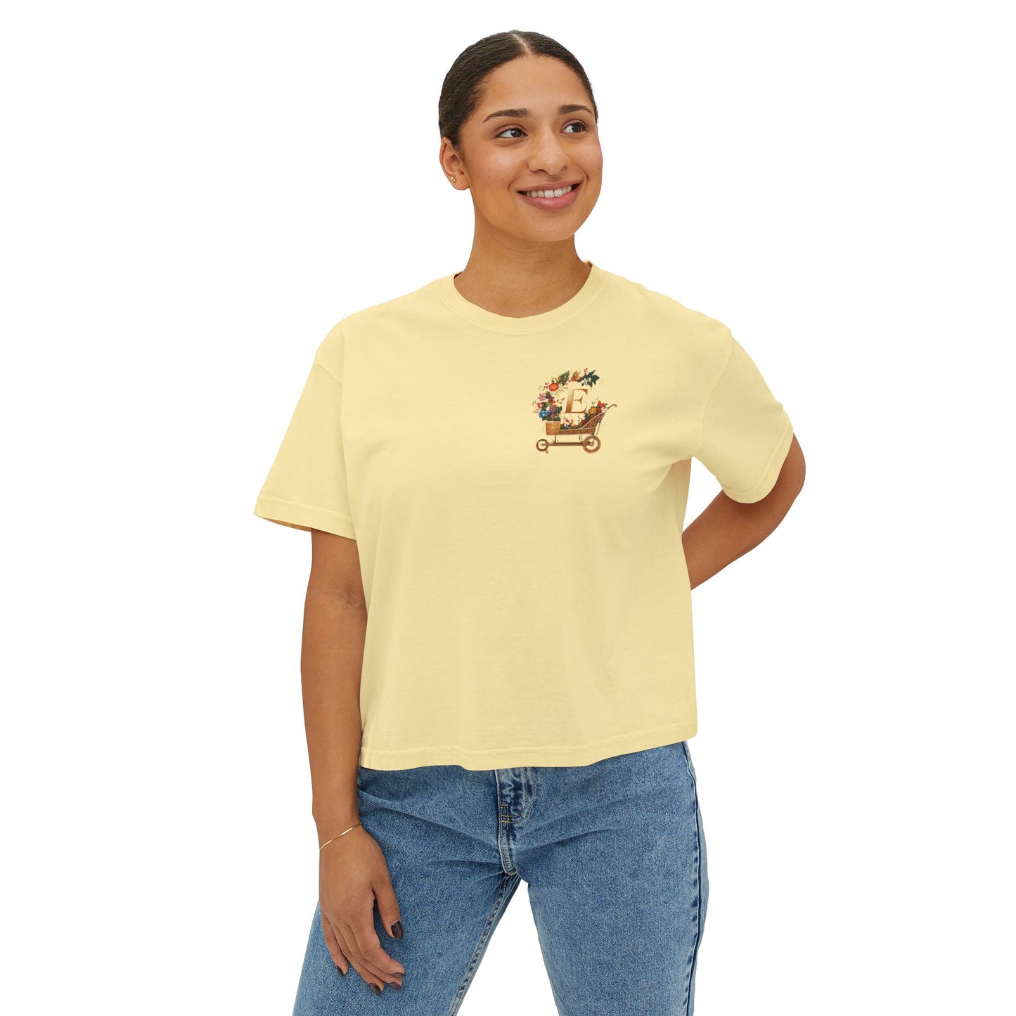 "Groovy Mushroom" Women's Boxy Tee