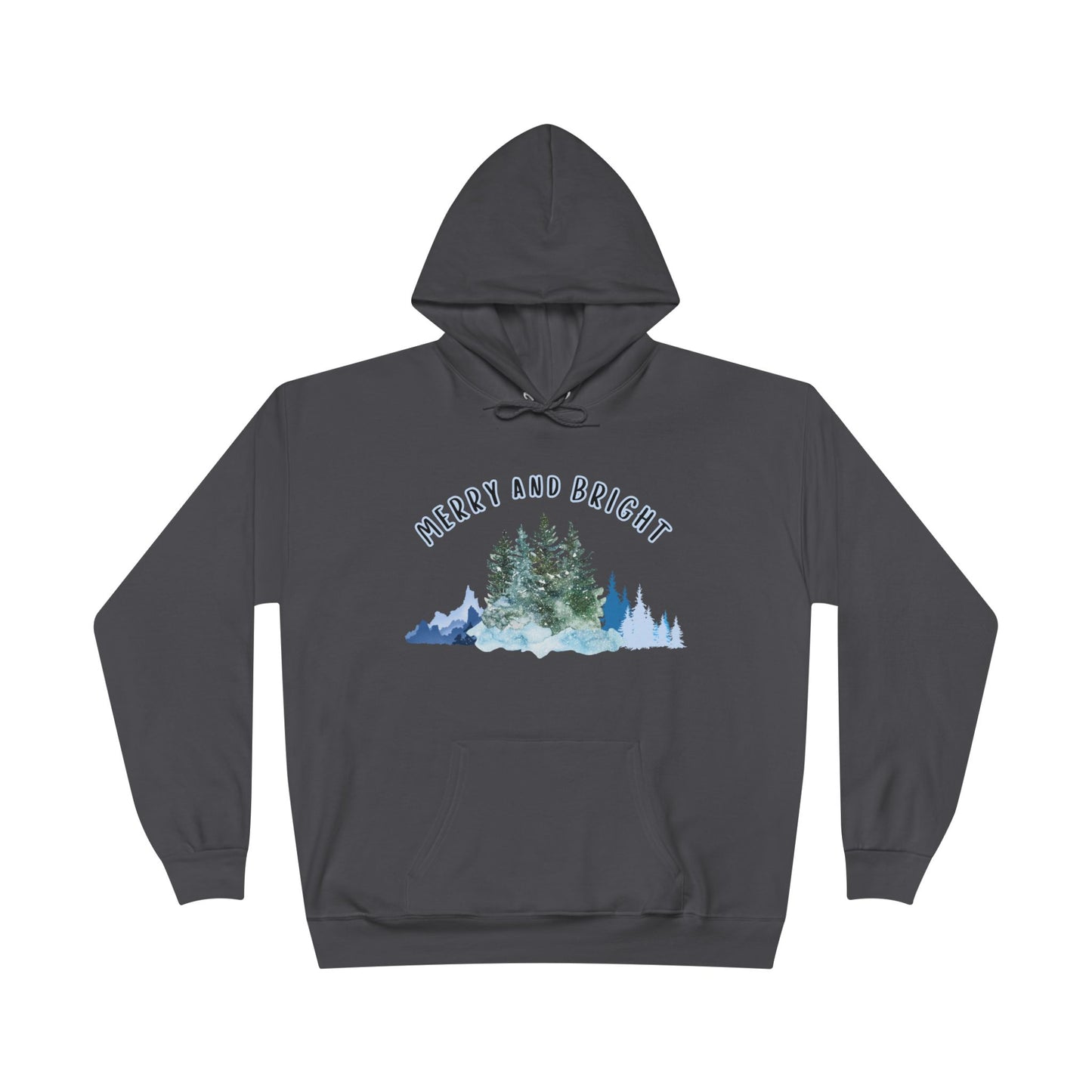 "Merry And Bright" Unisex EcoSmart® Pullover Hoodie Sweatshirt