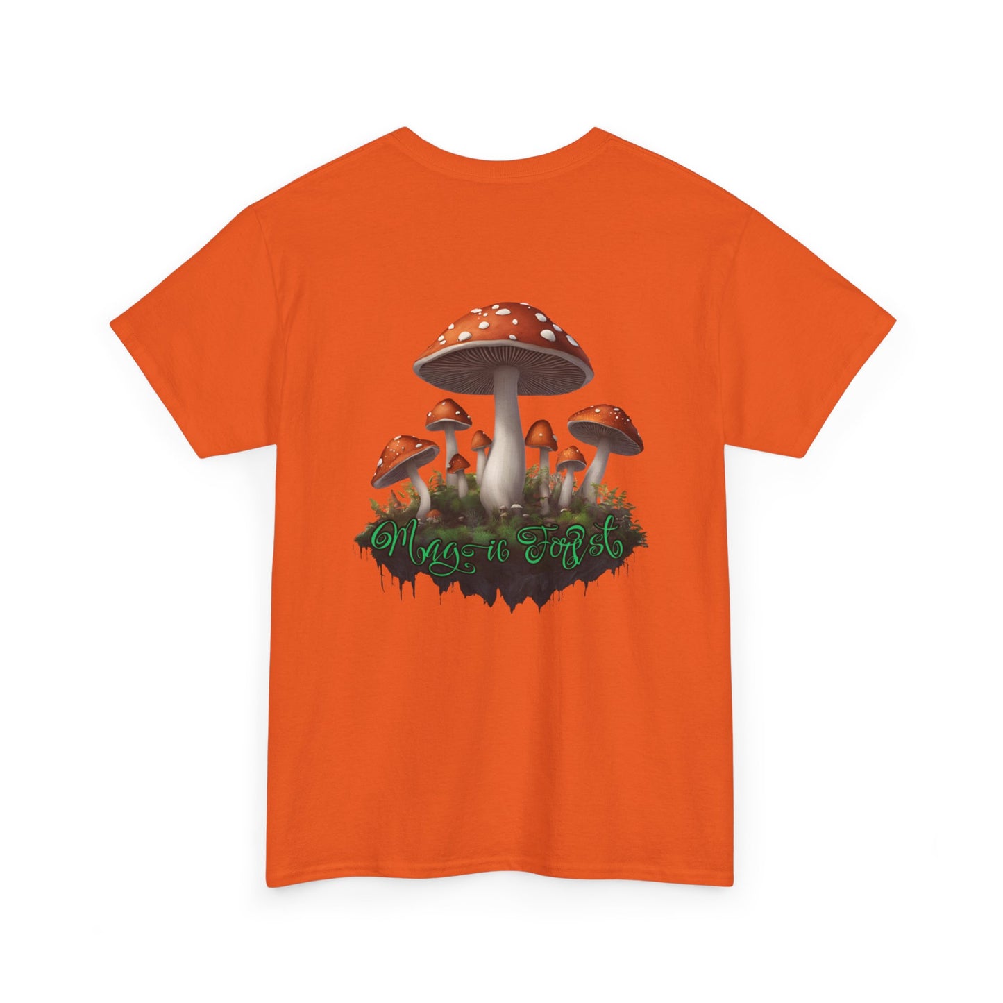 "Magic Forest", Unisex Heavy Cotton Tee - Vibrant Nature-Inspired Design